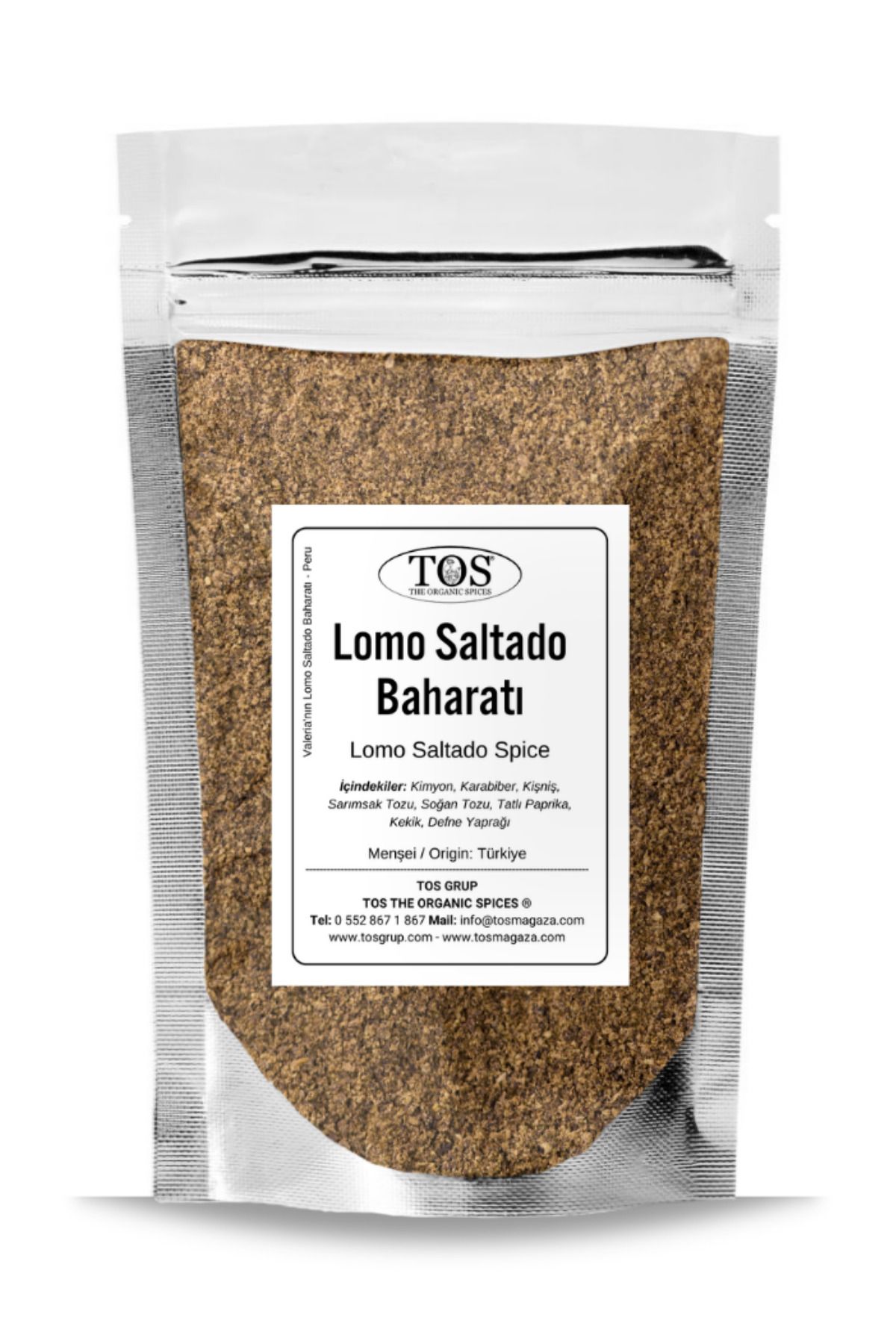 TOS The Organic Spices Valeria'nın Lomo Saltado Baharatı 250 gr Valeria's Lomo Saltado Seasoning