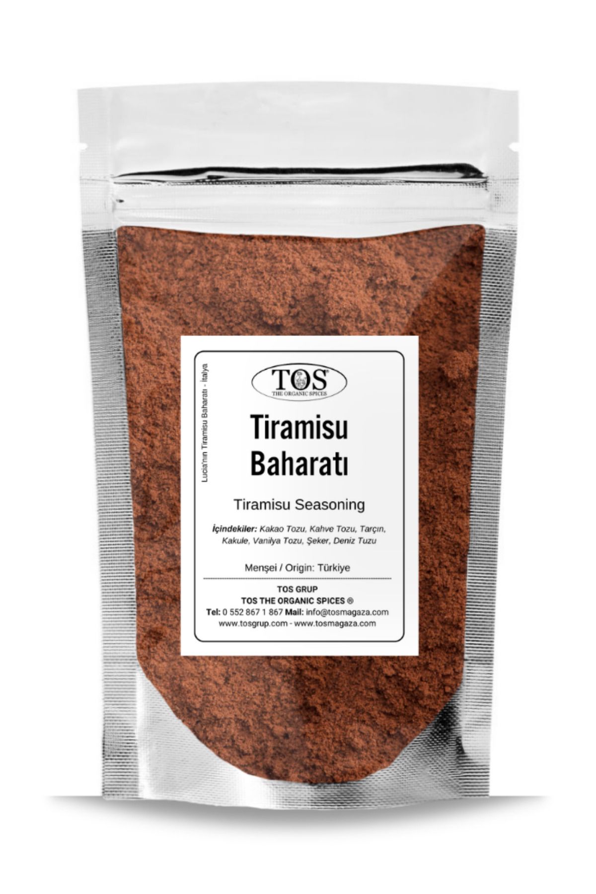 TOS The Organic Spices Lucia'nın Tiramisù Baharatı 500 gr Lucia’s Tiramisù Seasoning