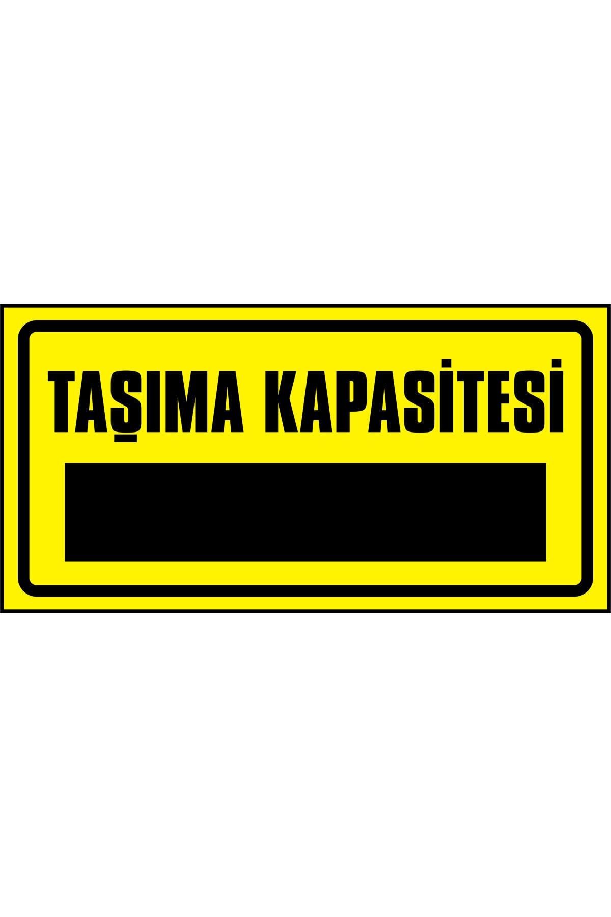 izmirdenet Taşıma Kapasitesi 17 X 35 Cm 2.6 Mm Pvc Uyarı Levhası