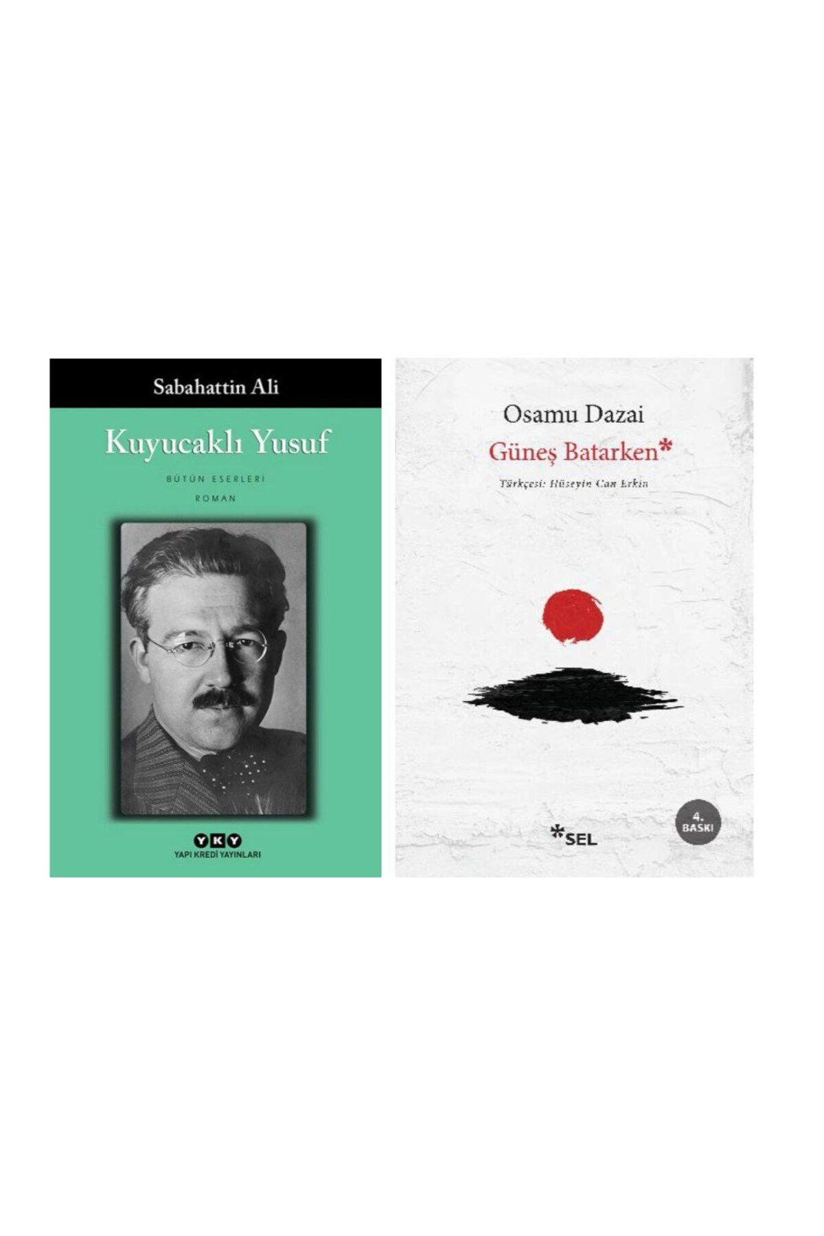 Yapı Kredi Yayınları Kuyucaklı Yusuf - Sabahattin Ali - Güneş Batarken - Osamu Dazai