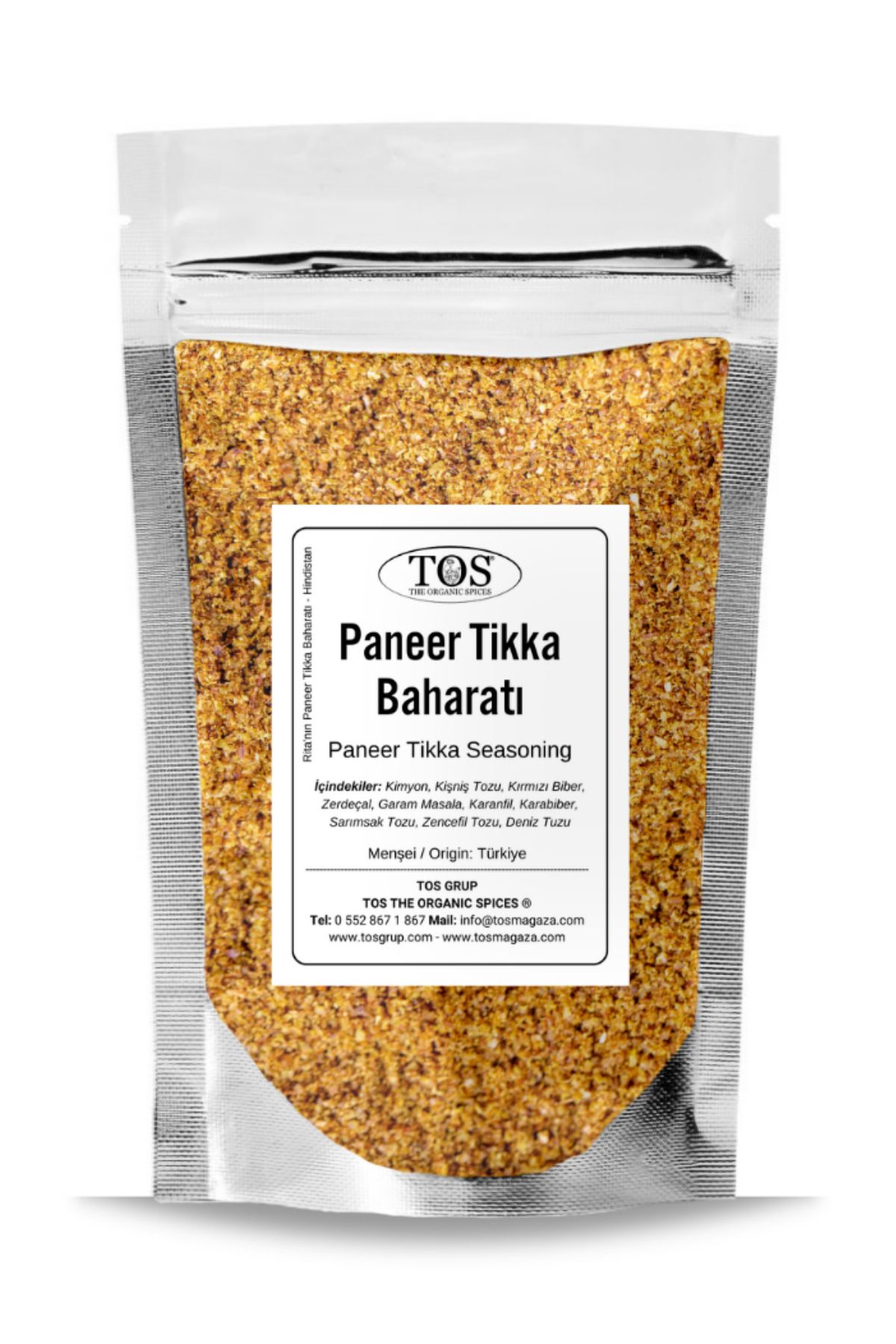 TOS The Organic Spices Rita'nın Paneer Tikka Baharatı 250 gr Rita’s Paneer Tikka Seasoning