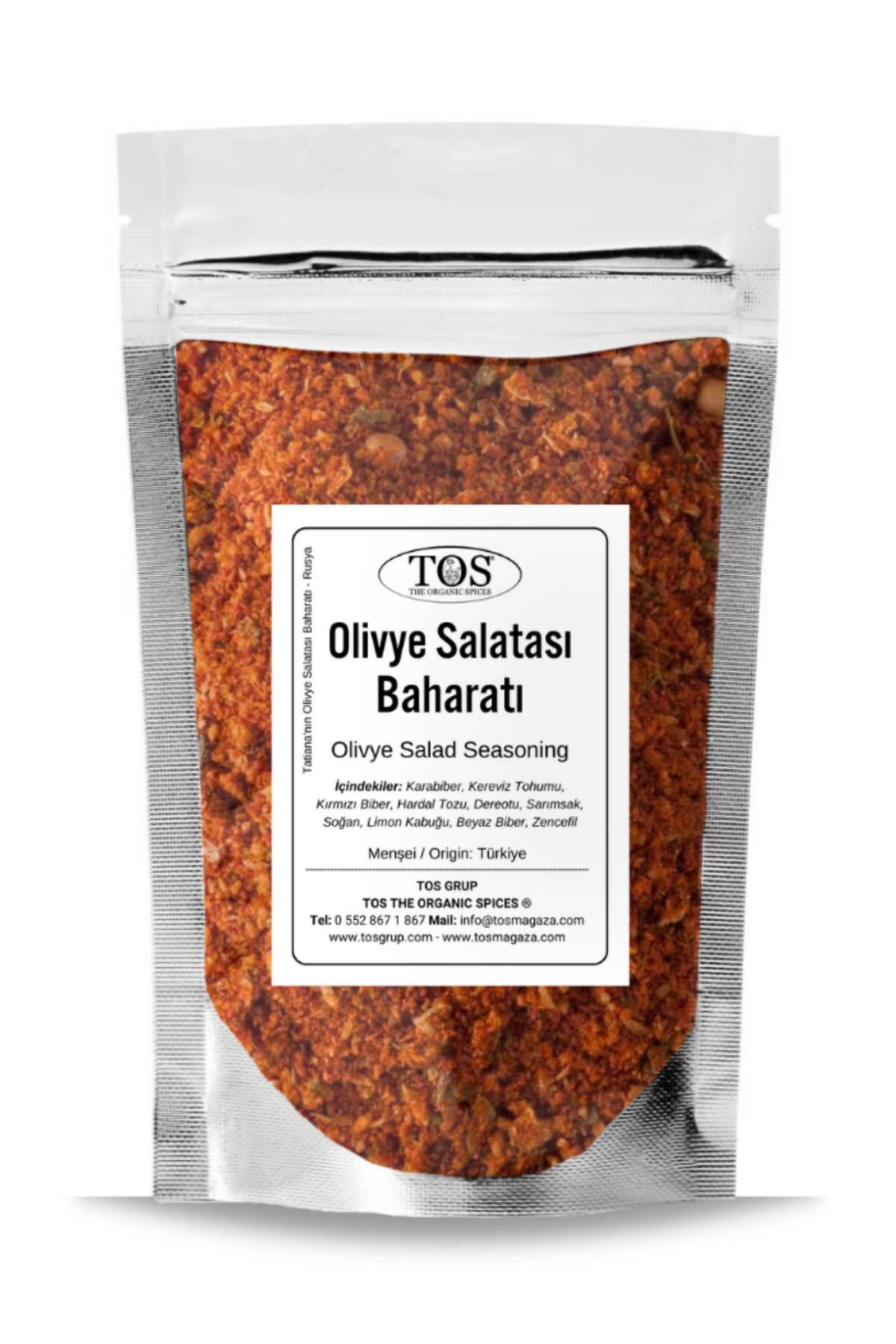 TOS The Organic Spices Tatiana'nın Olivye Salatası Baharatı 250 gr Tatiana's Olivye Salad Seasoning