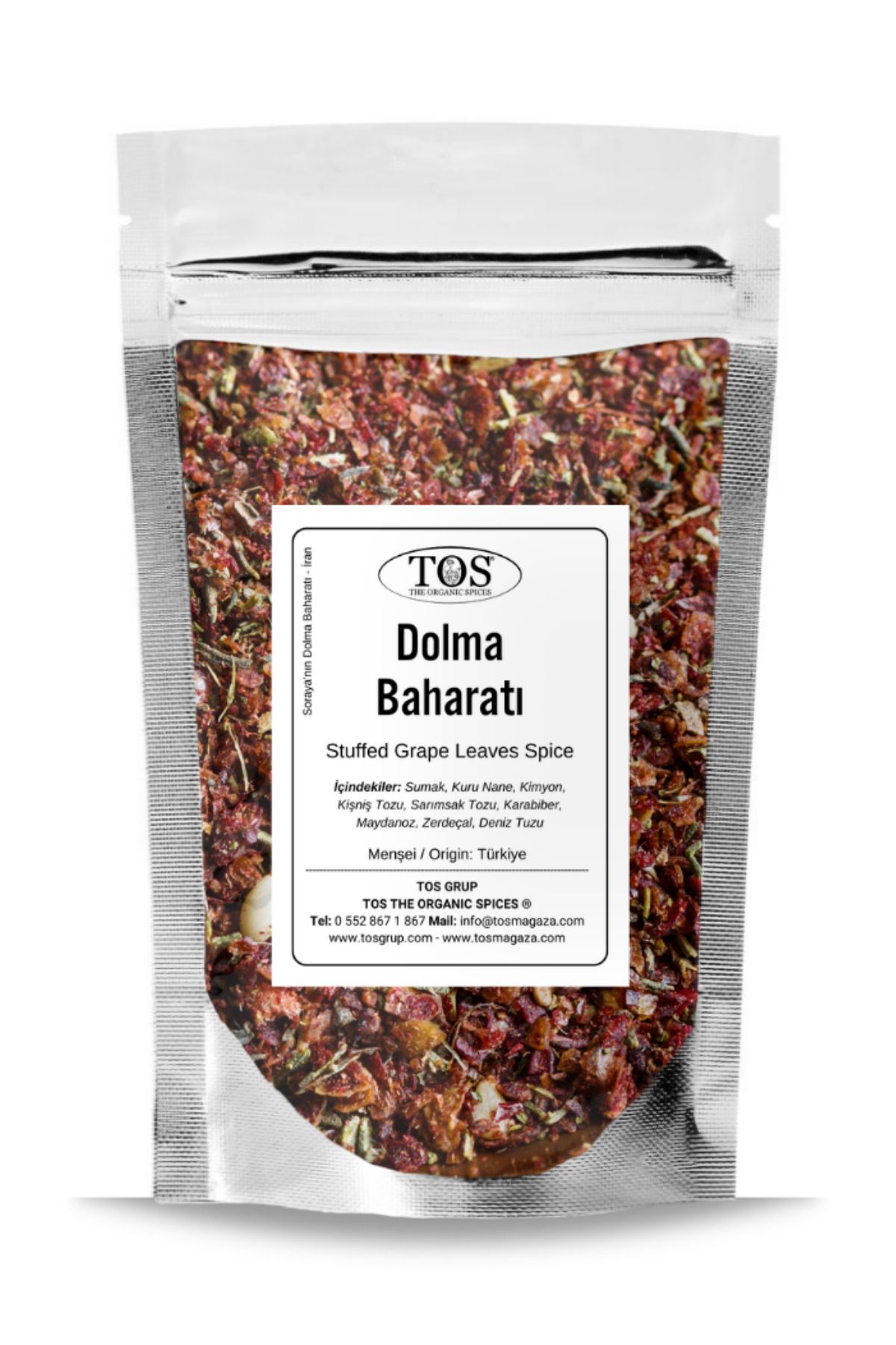 TOS The Organic Spices Soraya'nın Dolma Baharatı 100 gr Soraya's Stuffed Grape Leaves Seasoning