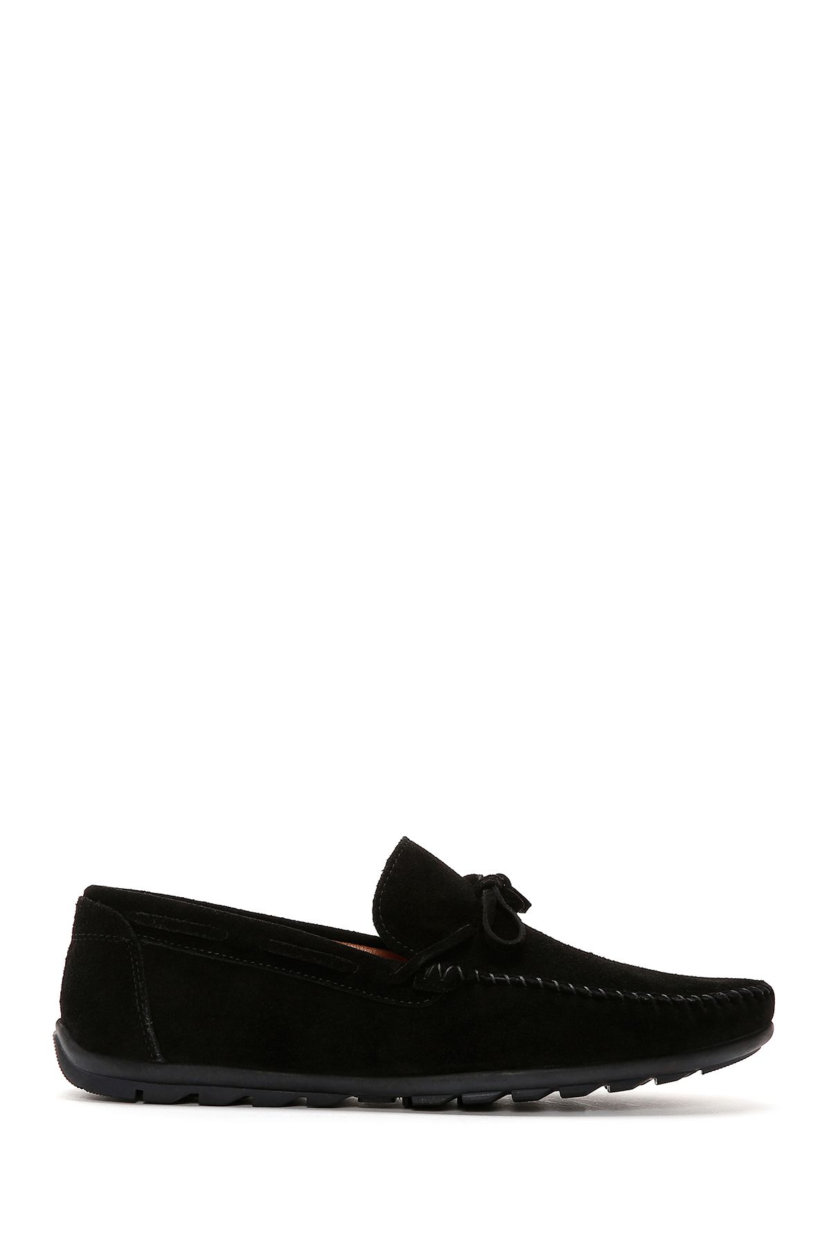 Derimod Erkek Siyah Süet Deri Casual Loafer 25SFD754310