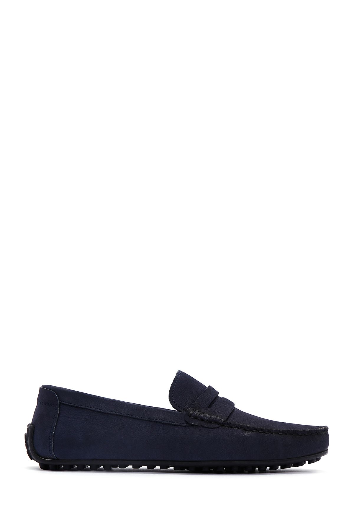 Derimod Erkek Lacivert Nubuk Deri Casual Loafer 25SFD7545V3