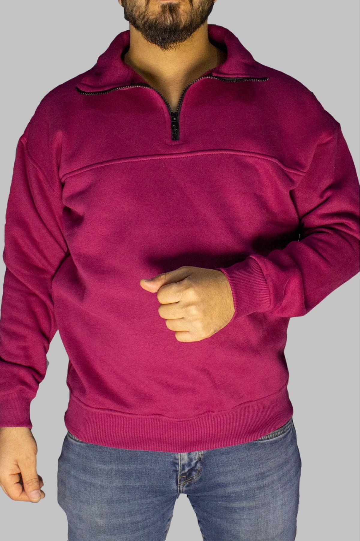 Yiğit İş Elbiseleri Sweatshirt Gülkurusu