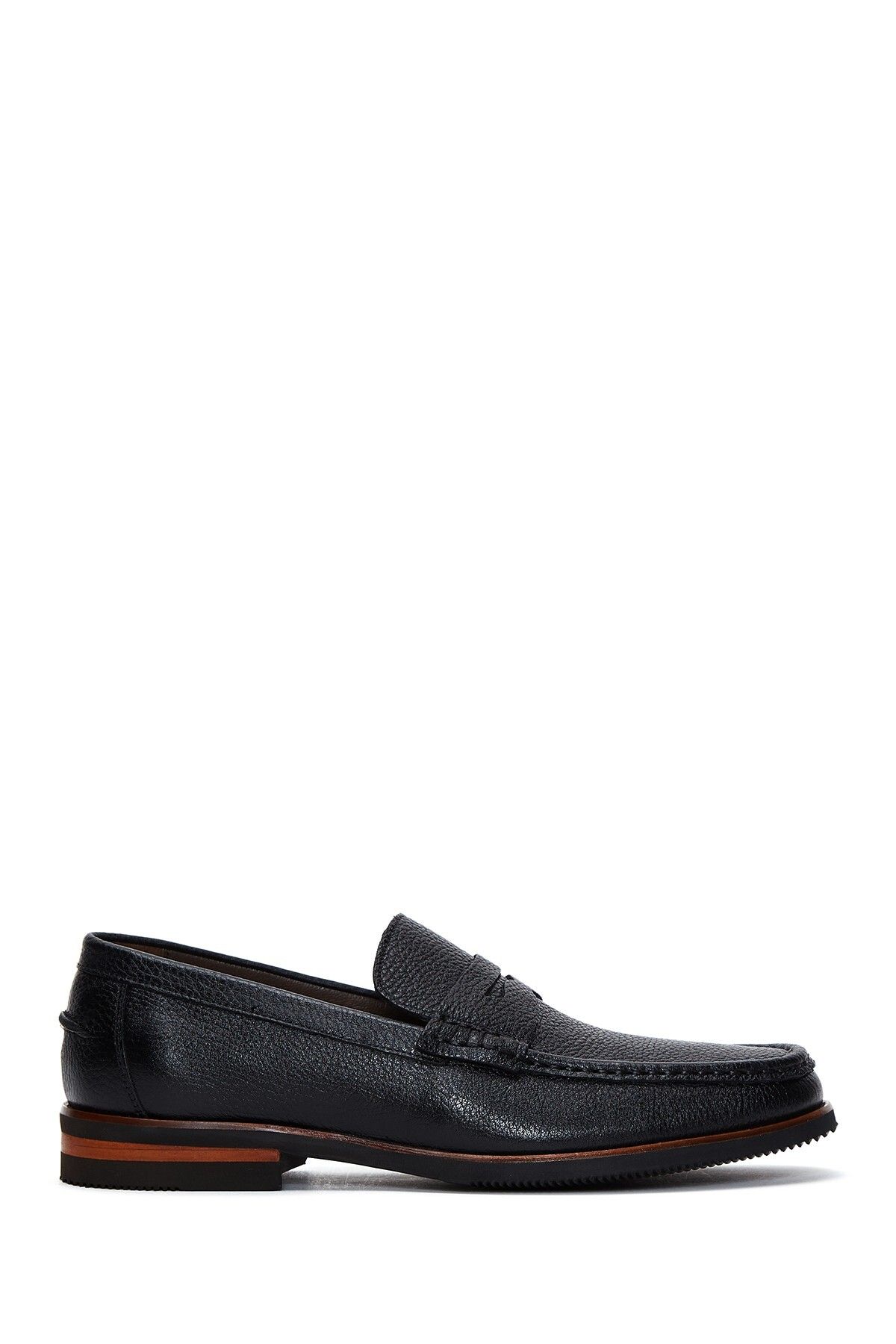 Derimod Erkek Siyah Deri Casual Loafer 25SFD6704FT