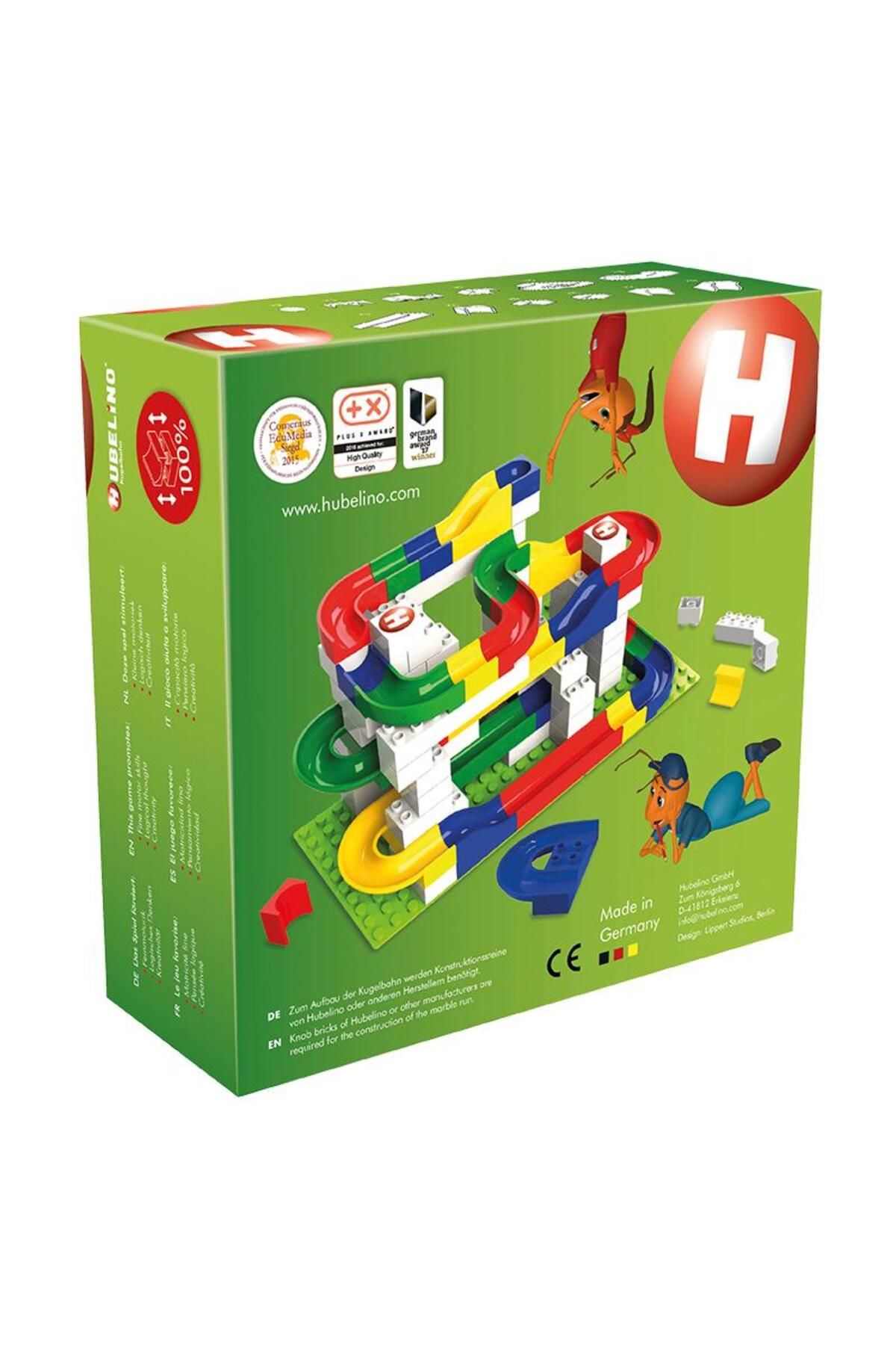 Hubelino-55 Piece Marble Run Action Element Block Building Set -420473 3