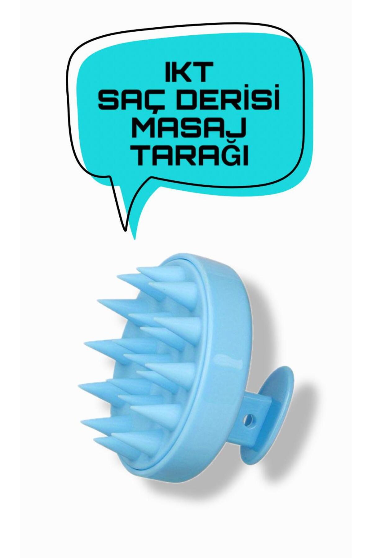 IKT Mavi Silikon Duş Deri Masaj Tarağı — آبی Trkıkt