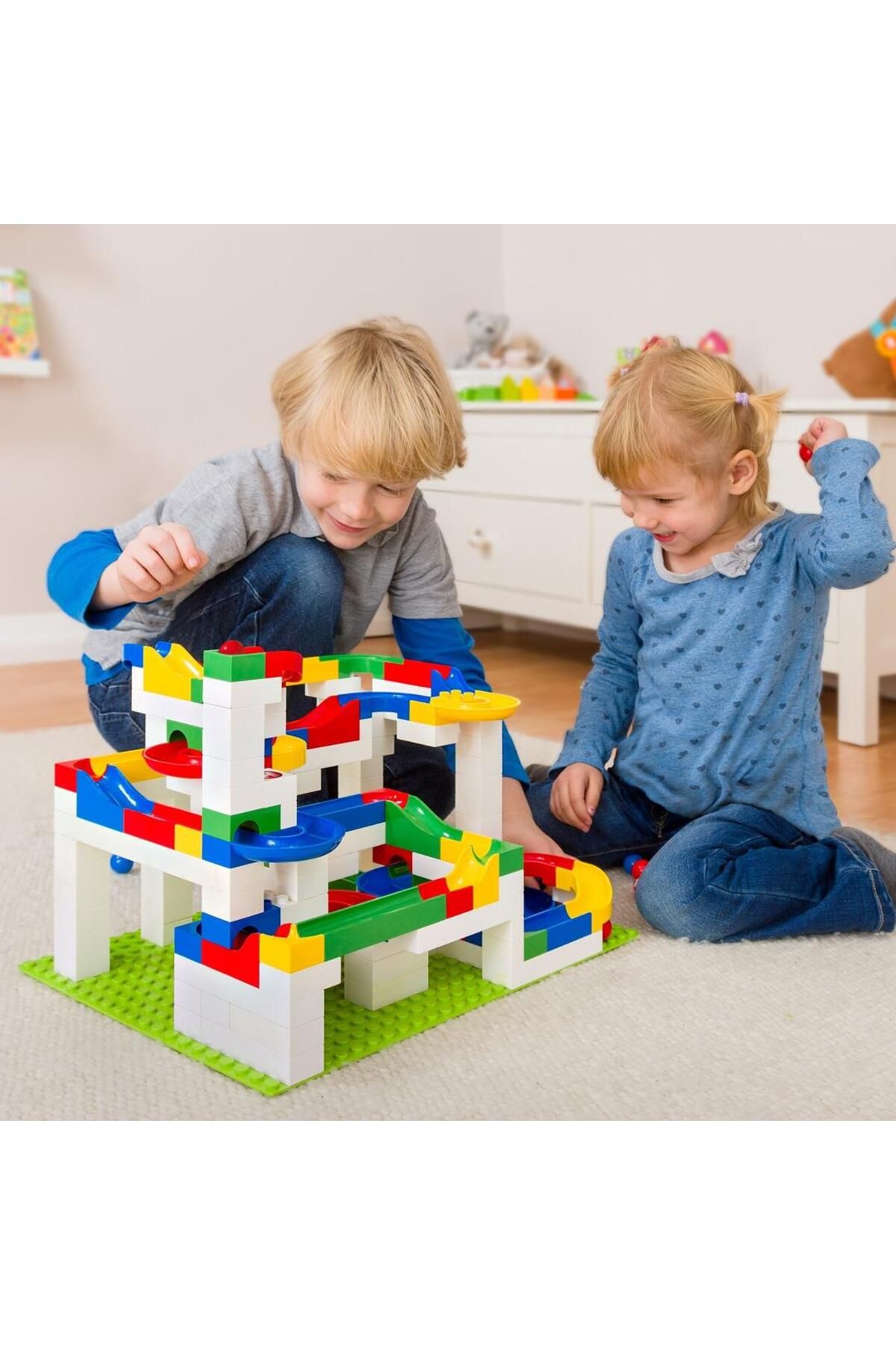 Hubelino-Marble Run Big Block Construction Set (213 PIECES)420572 3