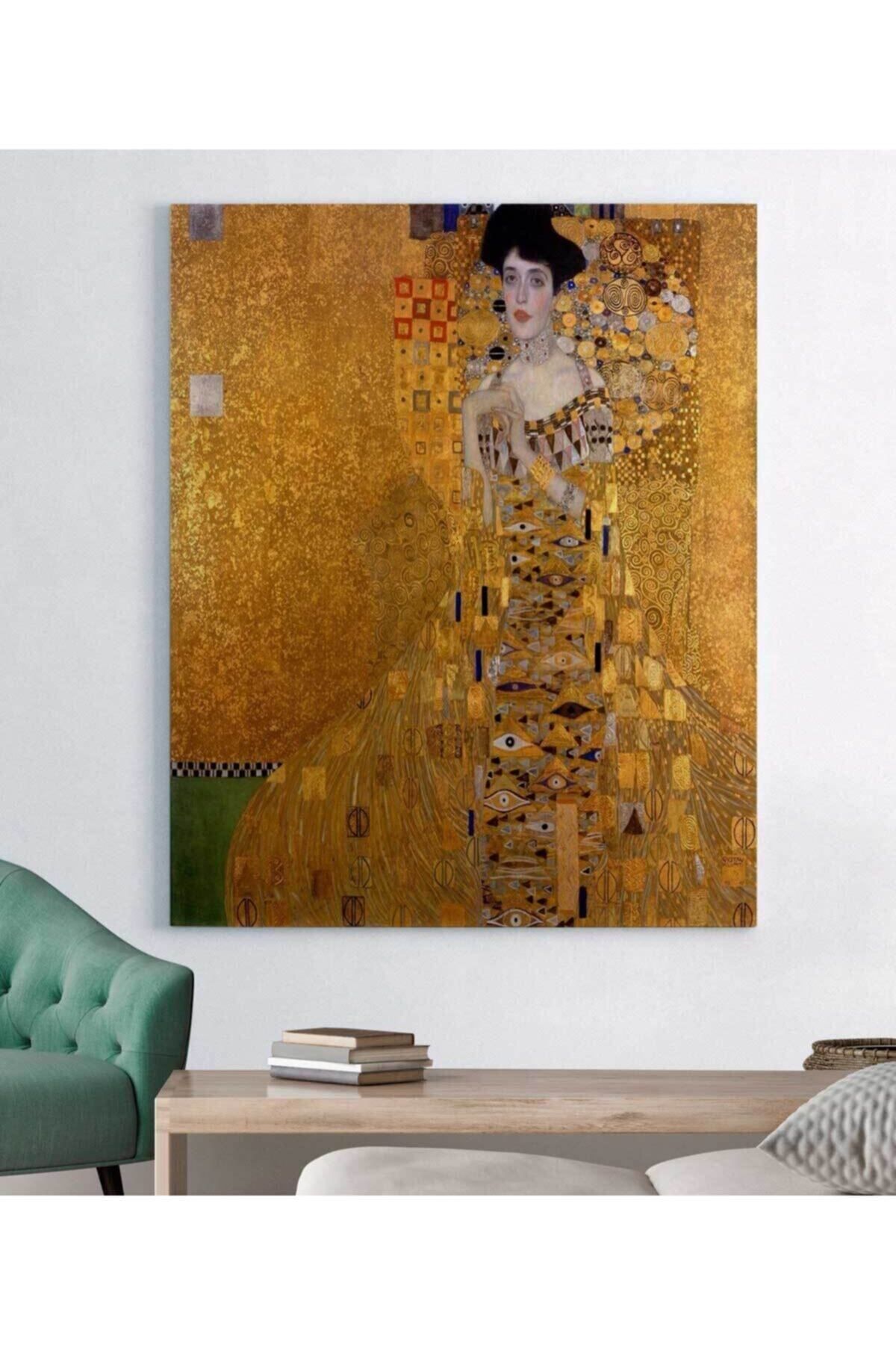 BiTablom Gustav Klimt Altın Kadın Kanvas Tablo