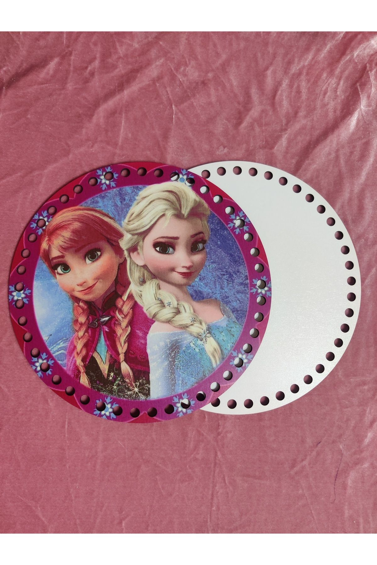 Selen Elsa frozen Ahşap Çanta Plakası