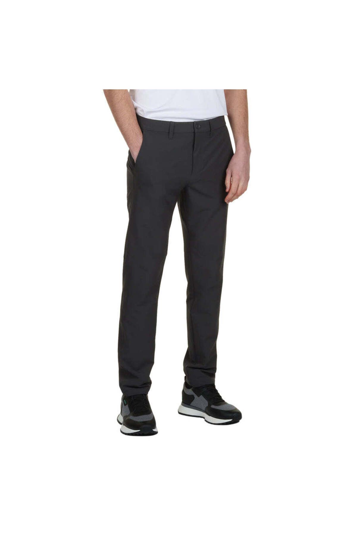 BOSS Erkek Slim Fit Çabuk Kuruyan Su Tutmayan Dar Paça Antrasit Pantolon 50534303-027