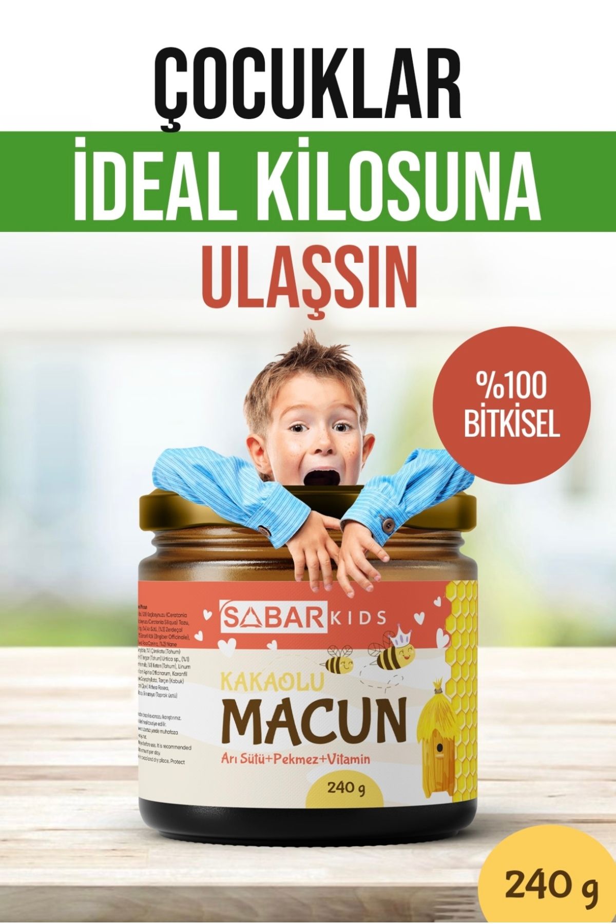 SABAR BEAUTY Çoçukları İdeal kiloya ulaştıran kids Macun