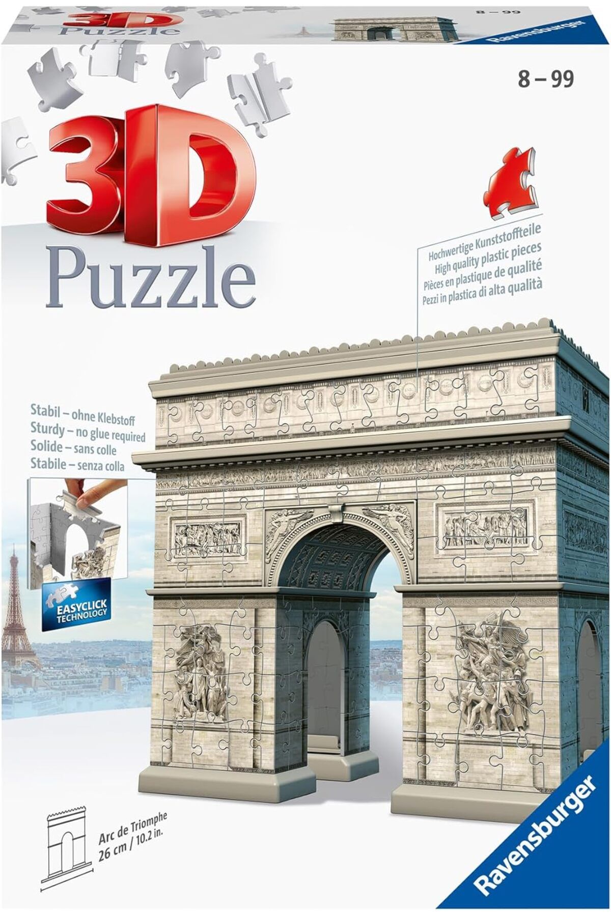 STOREMAX Erhnshp (125142) - 3D Puzzle, Arc De Triomphe rnbuyshop 995340