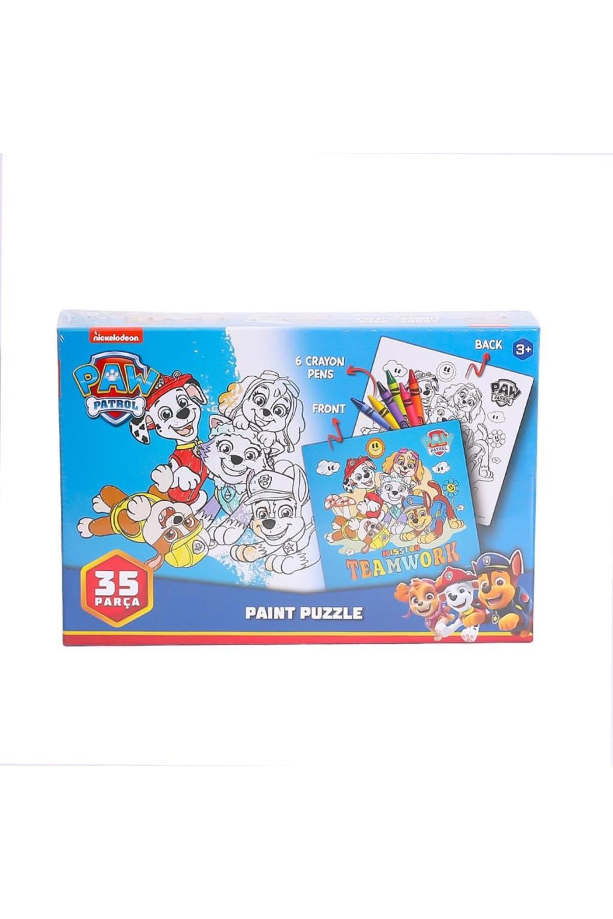 FS STORE PW7930 Paw Patrol Boyamalı Puzzle -Laço