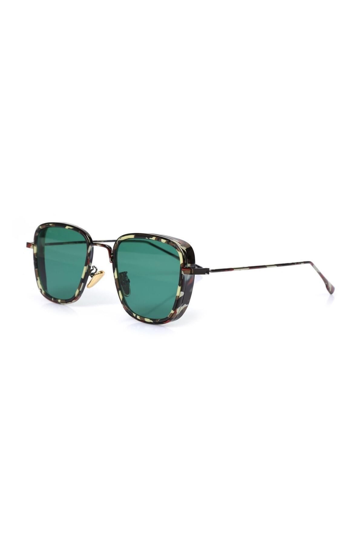 TomyHelf-Rectangular Camouflage Patterned Unisex Sunglasses 4