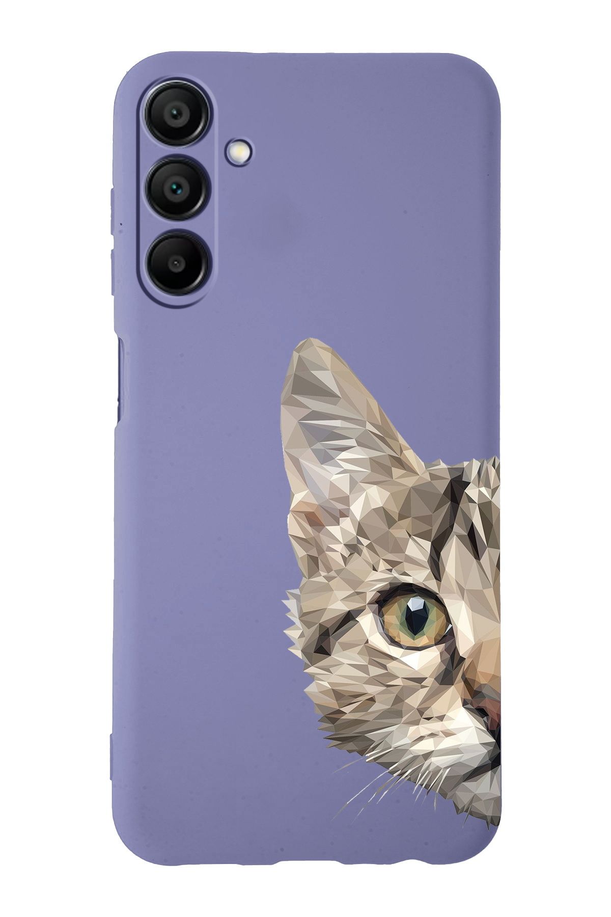 PrintiFy Samsung Galaxy  A35 ile Uyumlu Catface Tasarımlı Petrol Lansman Kılıf