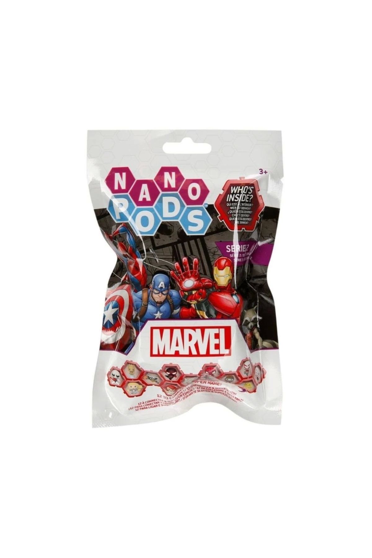 TWOX Çocuk Gelişim 402786 Marvel Figür Nano Kapsül Sürpriz Paket -Sunman