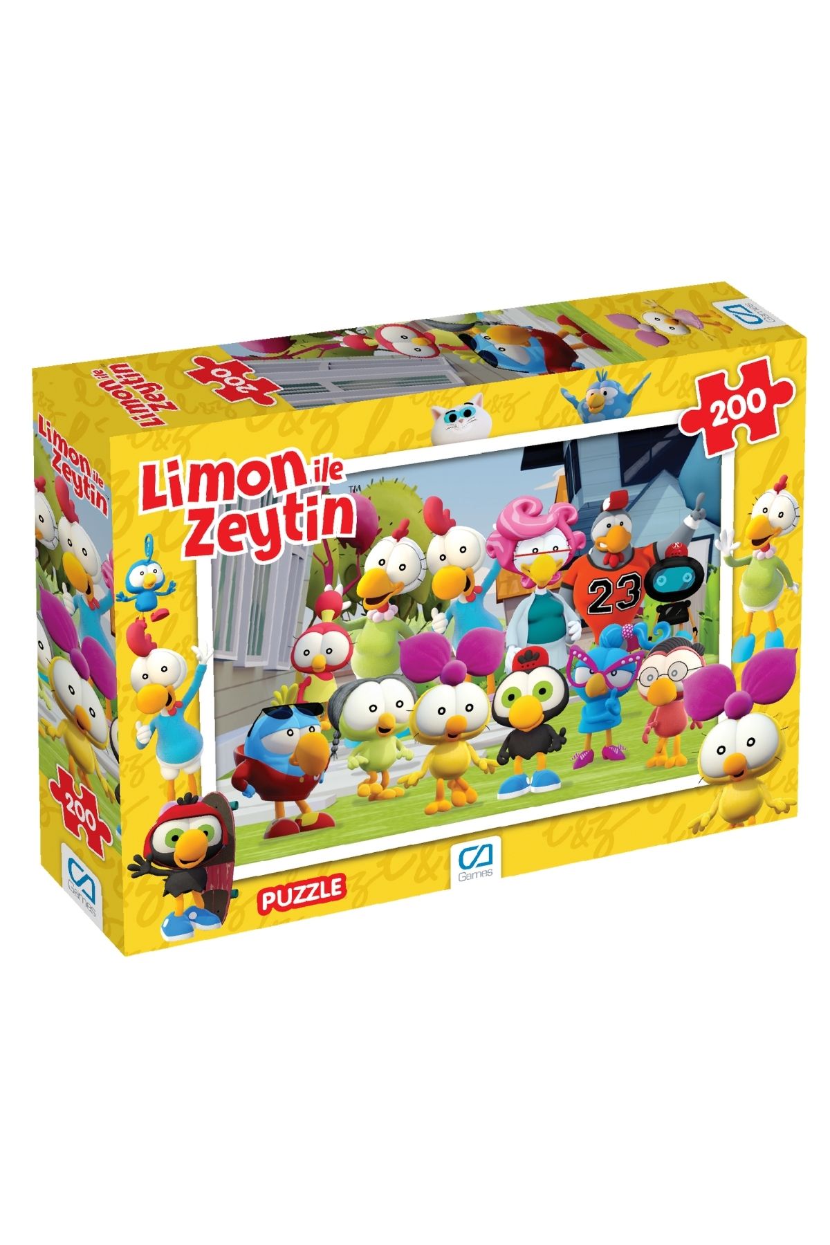 CA Games Limon ile Zeytin Lisanslı 200 Parça 33x48cm Çocuk Puzzle Yapboz Serisi