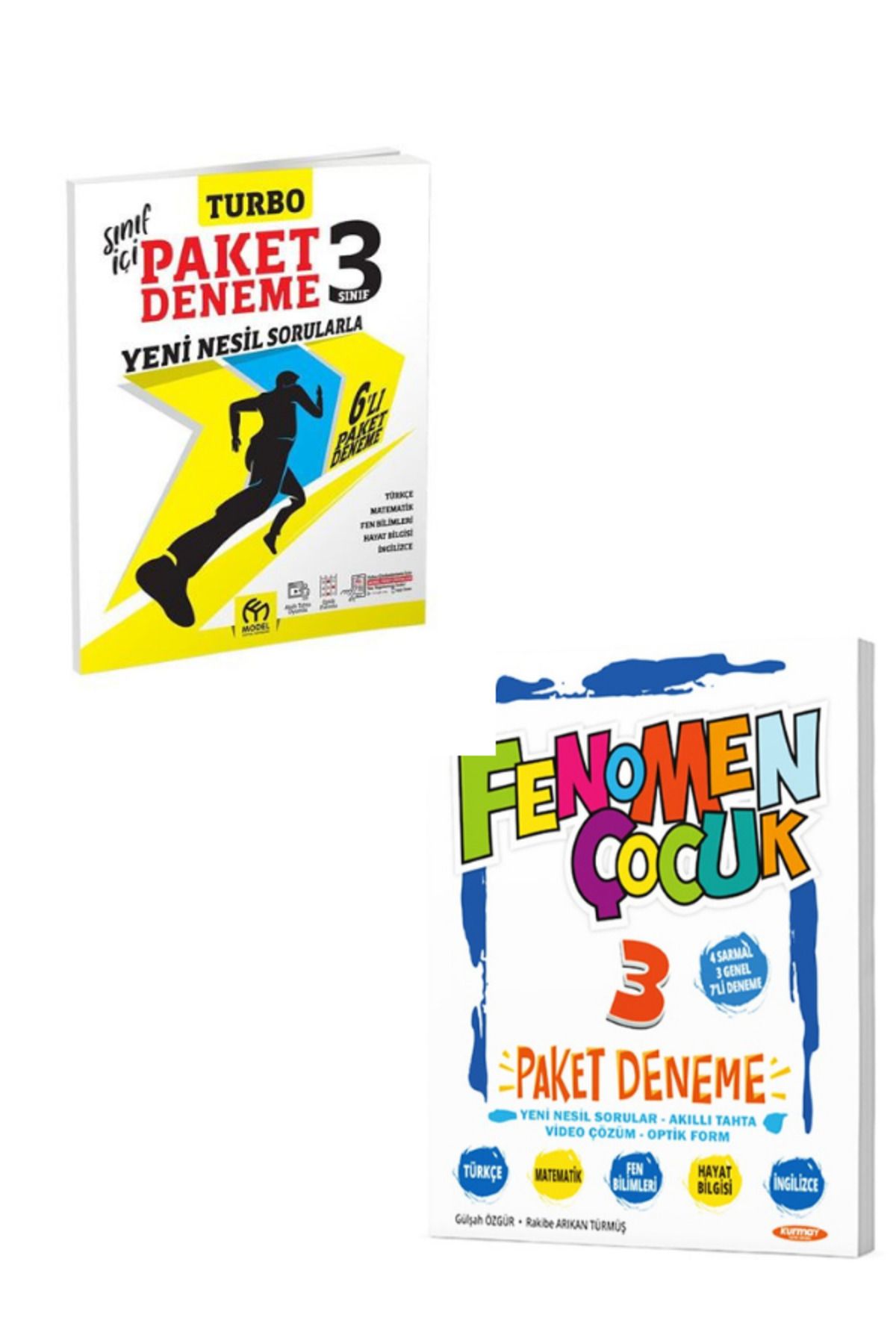 Fenomen Yayıncılık FENOMEN ÇOCUK 3 TÜM DERSLER PAKET DENEME +Turbo Paket Deneme Yeni Nesil Sorularla SET(2 KİTAP)