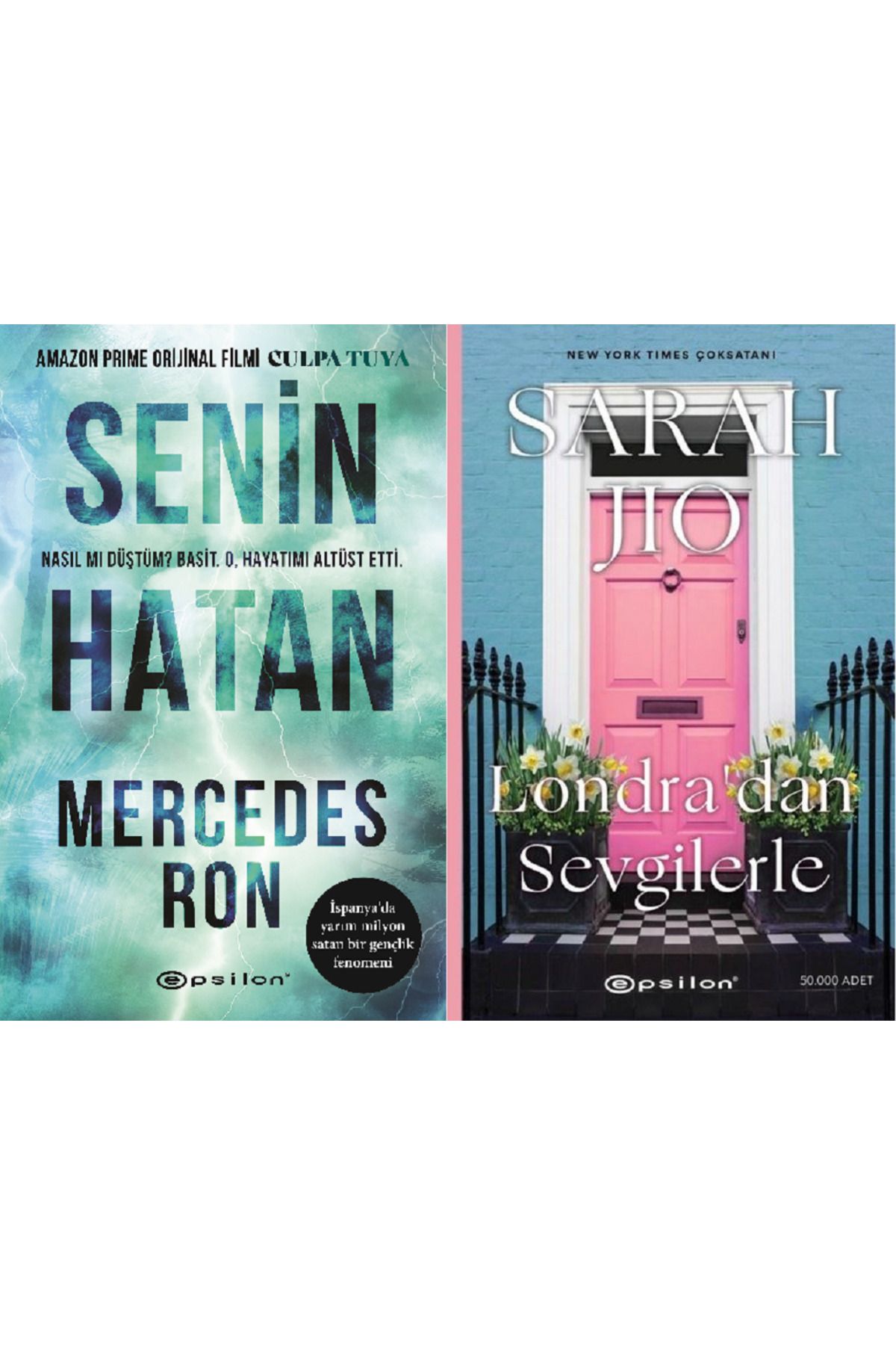 Epsilon Yayınevi Senin Hatan ( Culpa Tuya ) + Londra'dan Sevgilerle 2 Kitap Set