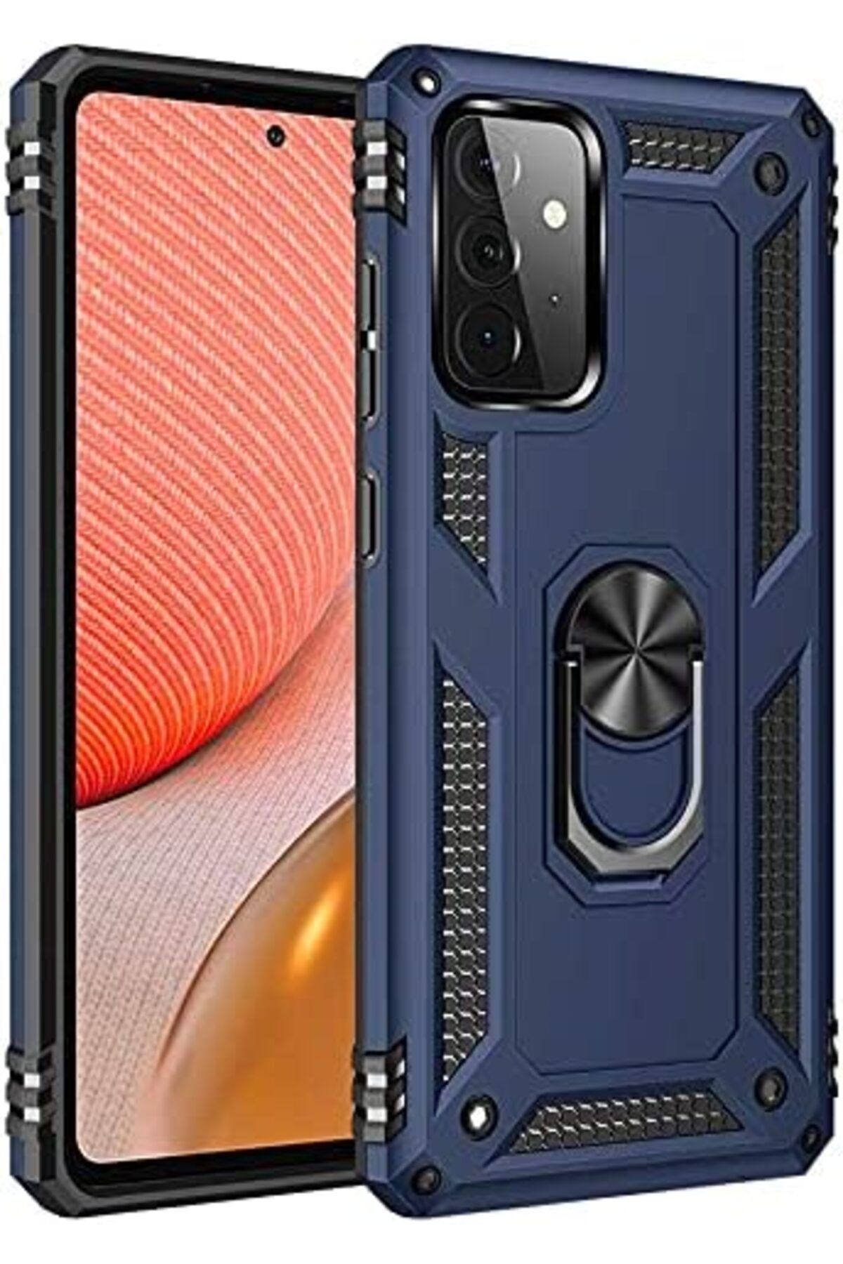 STOREMAX daiviolastore Galaxy A72 ile Uyumlu Yüzüklü Standlı Vega Kapak DLStore 990396
