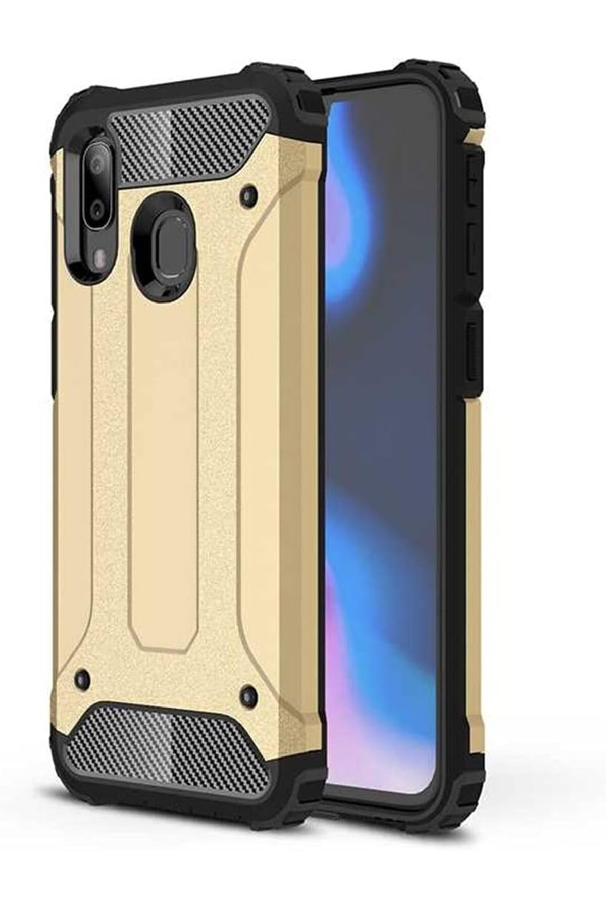 STOREMAX cmllashop Xiaomi Redmi 7 ile uyumlu Kılıf Zore Crash Zırh Tipi Koruyucu Çift Katmanlı Silikon K
