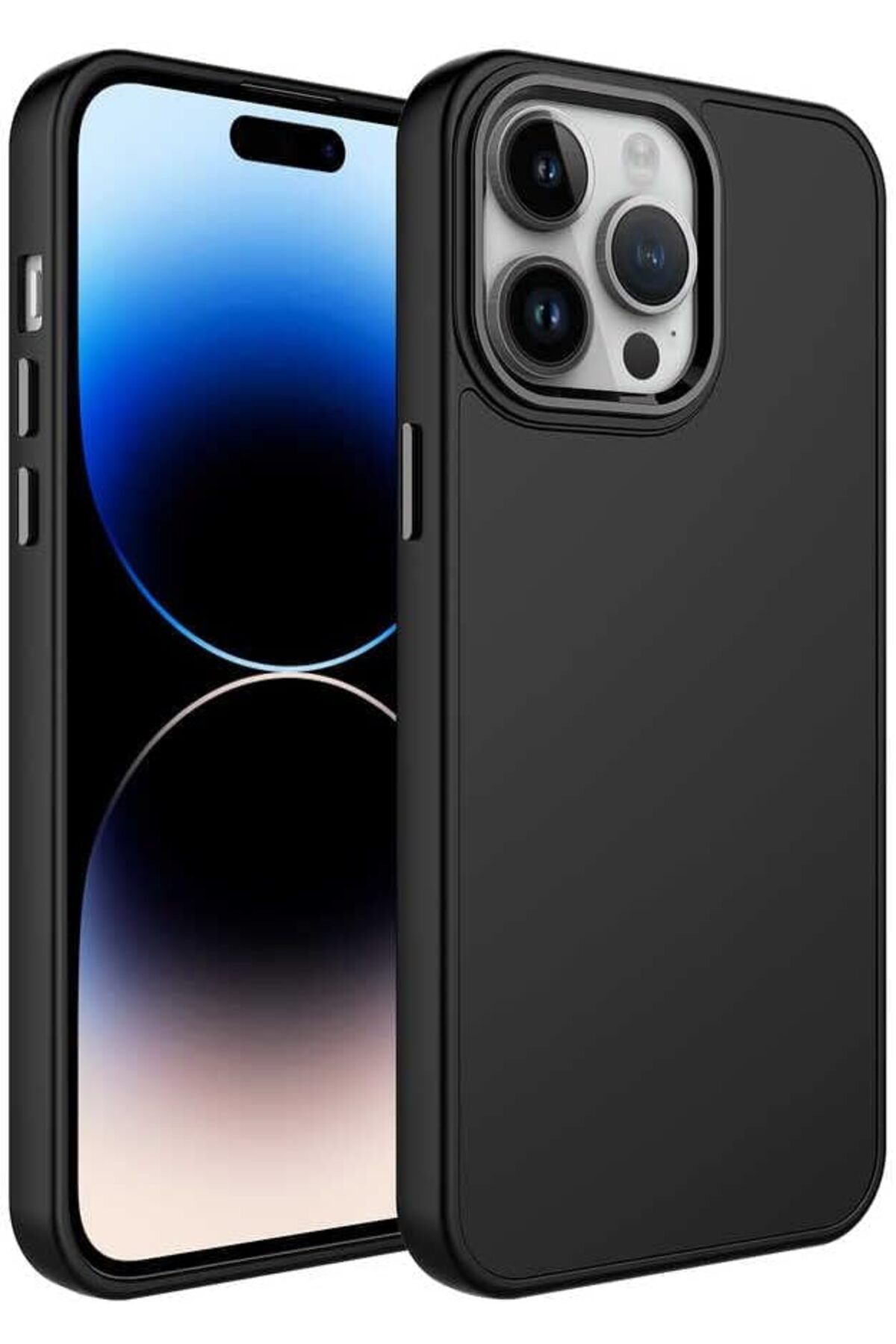 STOREMAX cmllashop İle Uyumlu iPhone 13 Pro Kılıf Metal Çerçeve ve Buton Tasarımlı Silikon Luna Kapak