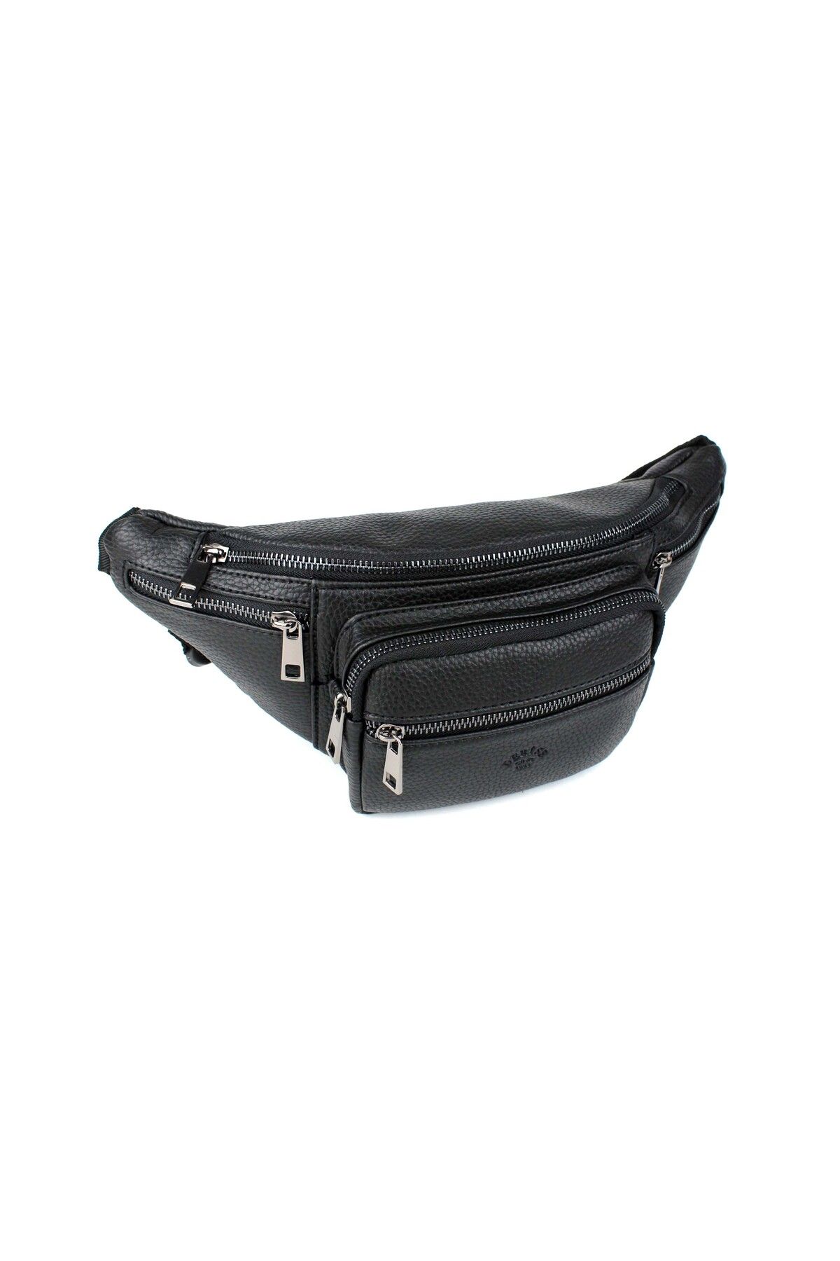 deri,se club-Men's Black Color Multi-Pocket Shoulder and Waist Bag 3