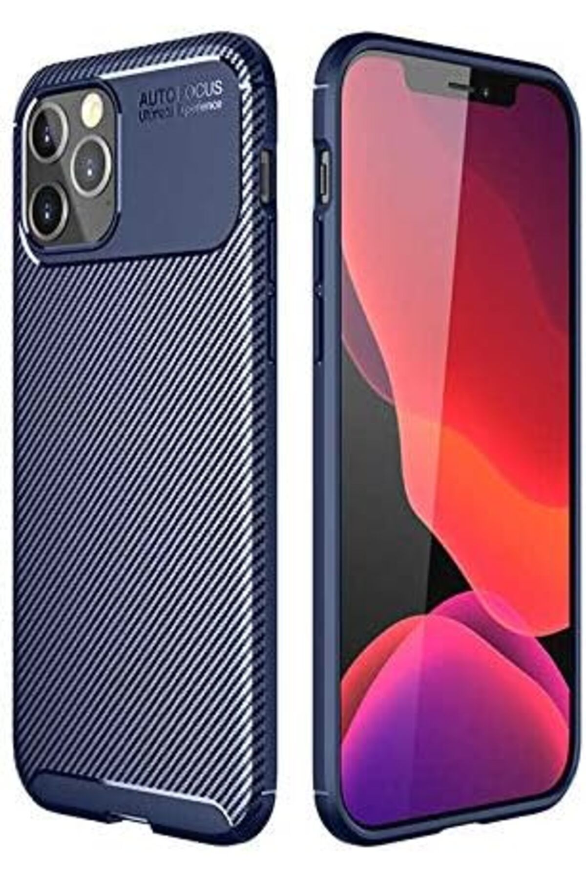 STOREMAX lvnmblya iPhone 13 Pro İle Uyumlu Kılıf, Karbon Delüx Tpu Silikon, Lacivert Shop Deesing 224120
