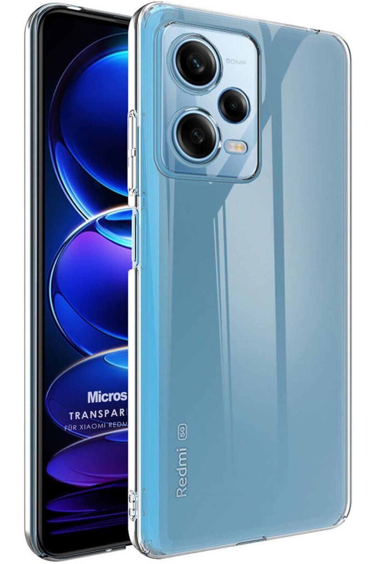 yenibagshop Xiaomi Redmi Note 12 için Kılıf Transparent Soft Şeffaf [Redmi Note 12 ile Uyumlu Kılıf - Şeffaf]