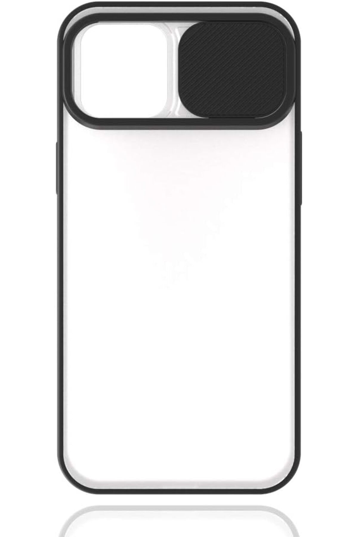 STOREMAX nslmshop İphone 12 Pro Kılıf Kamera Korumalı Sürgülü Renkli Lensi Silikon Siyah Life Store 10
