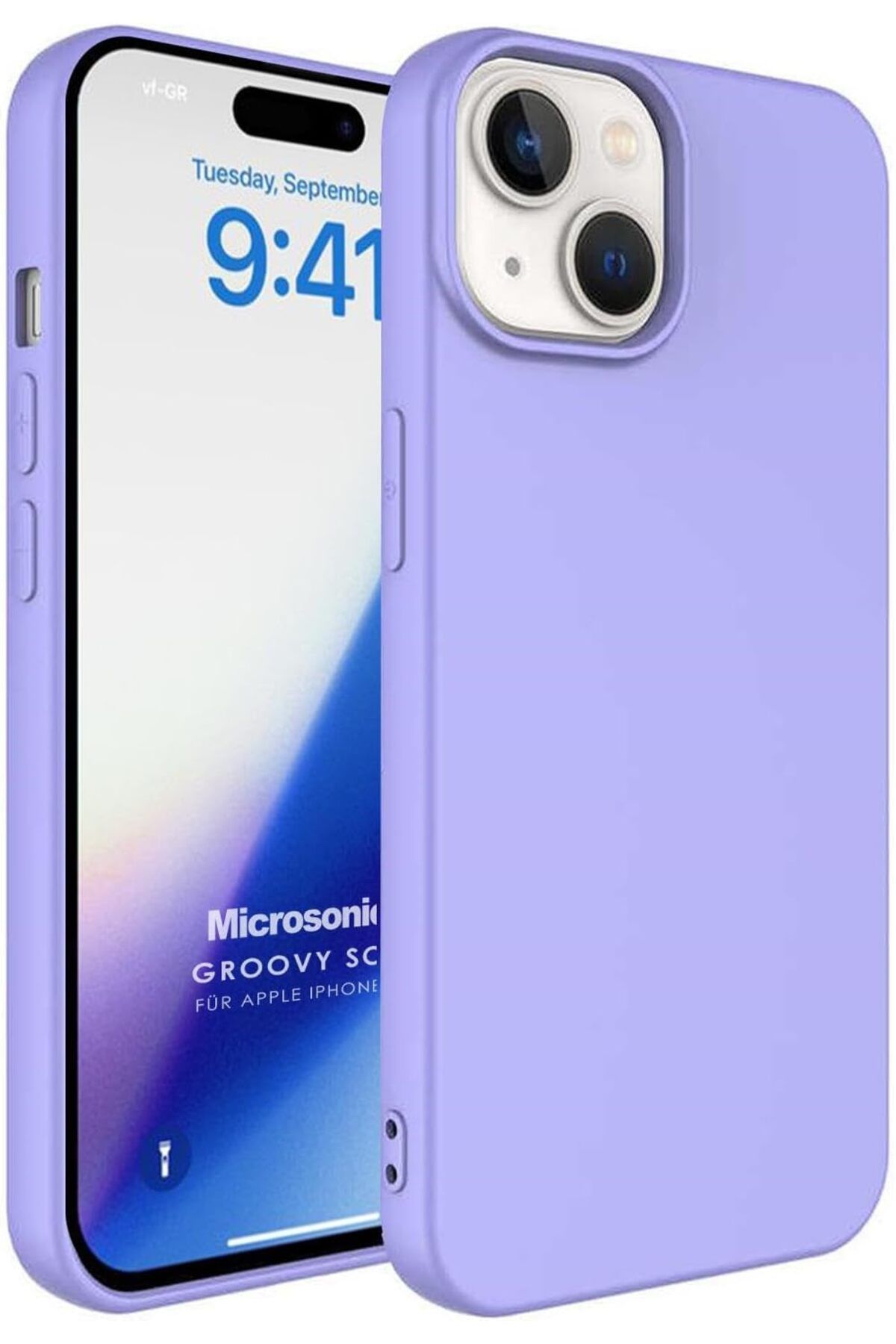 STOREMAX cmllashop Kılıf iPhone 15 Plus için Groovy Soft Lila [iPhone 15 Plus ile Uyumlu Kılıf - Lila]