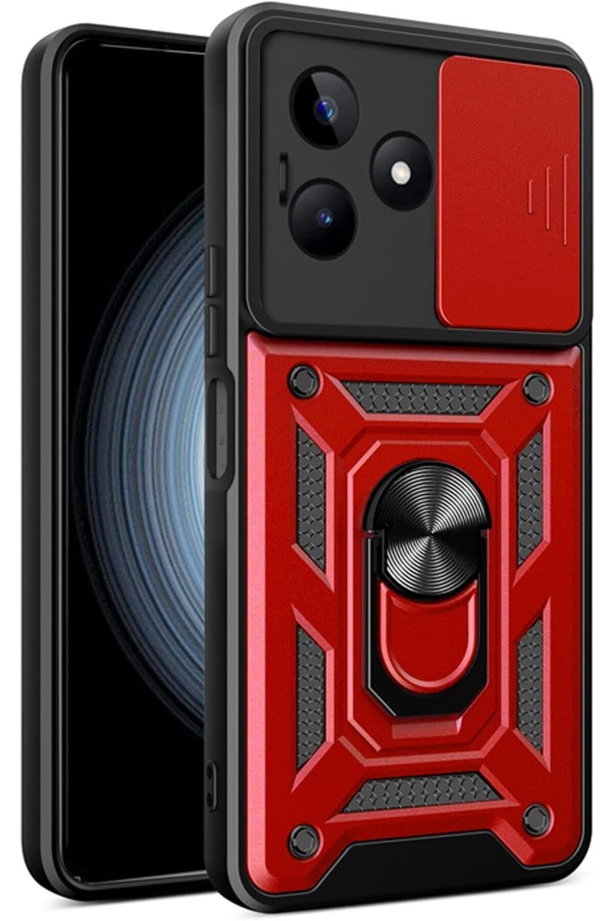 STOREMAX lbstorex Realme C53 için Kılıf Impact Resistant [Realme C53 ile Uyumlu Kılıf - Kırmızı] Newd
