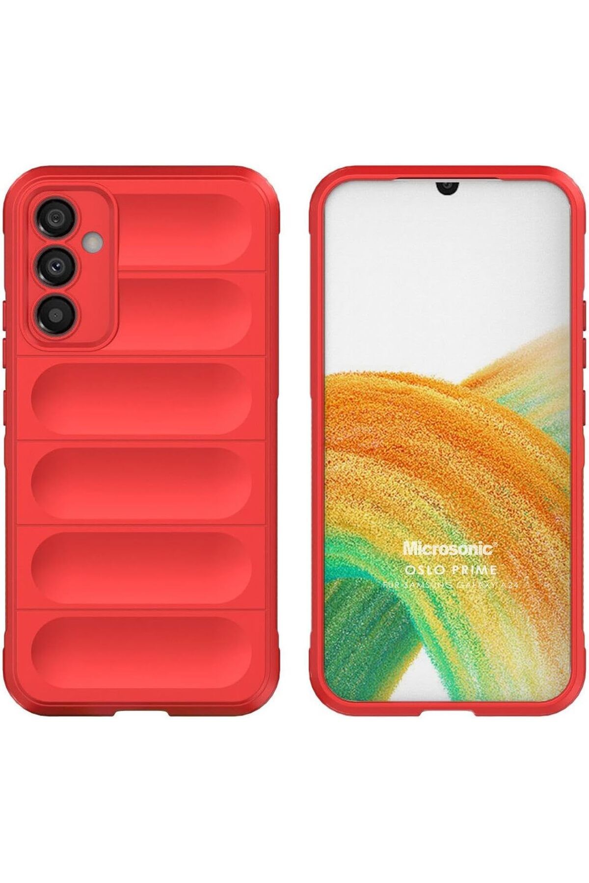 STOREMAX glpzr Galaxy A24 için Kılıf Oslo Prime Kırmızı [Galaxy A24 ile Uyumlu Kılıf - Kırmızı] tr