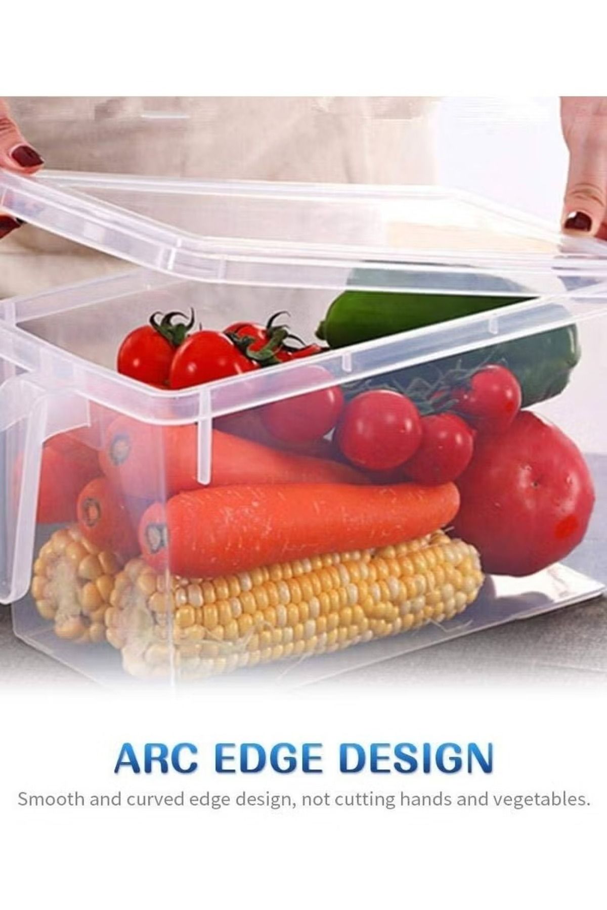Generic-Food Storage Boxes With Lids And Handle Pack Of 2 5