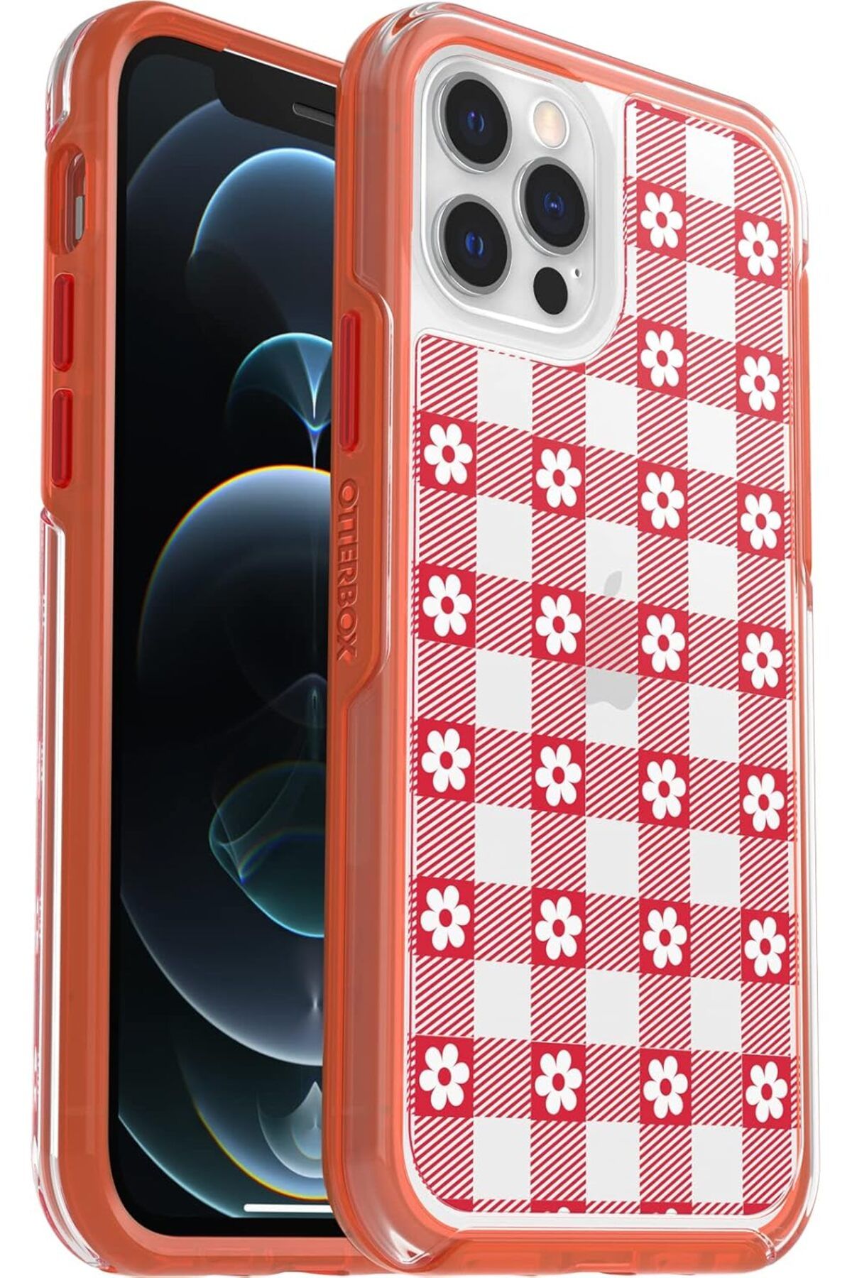 STOREMAX glpzr iPhone 12/iPhone 12 Pro Simetri Şeffaf Kılıf, Darbeye Dayanıklı, Düşmeye Dayanıklı, K