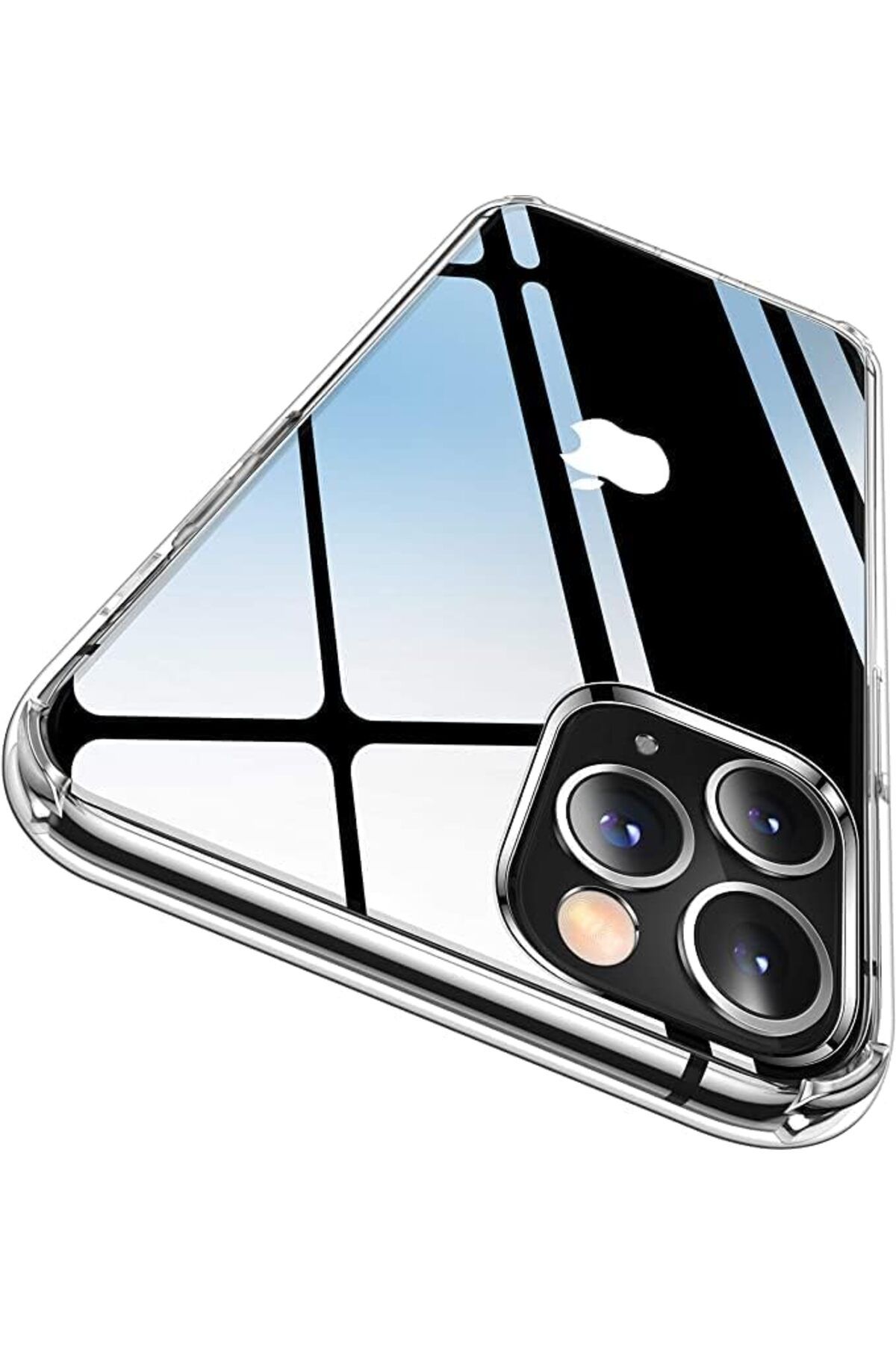 STOREMAX lbstorex İphone 11 Pro için Ultra Şeffaf Yumuşak Silikon Kılıf Cam Şeffaflığında Görünü