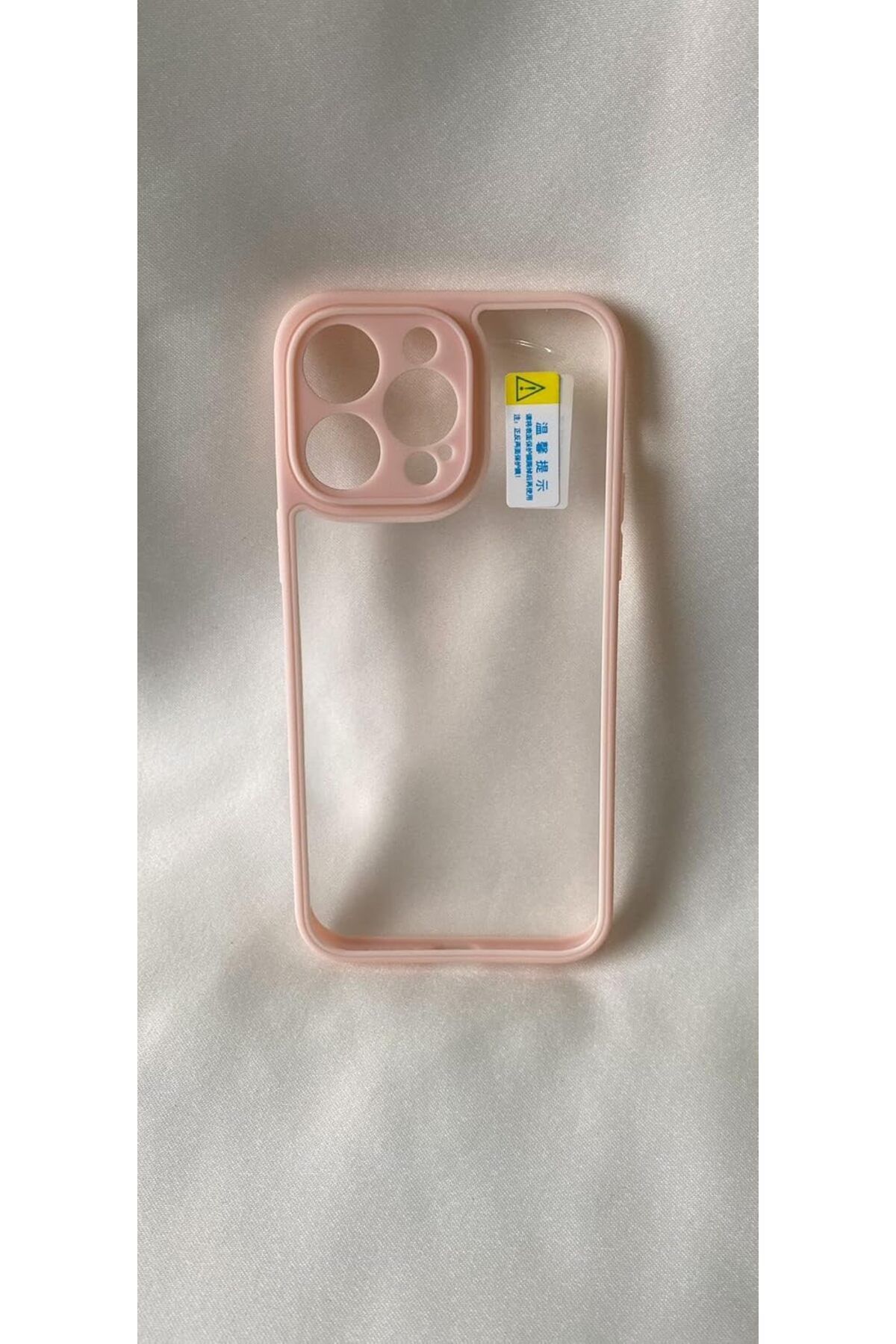 STOREMAX cmllashop iPhone 14 PRO ile uyumlu Köşeleri Renkli Şeffaf Kamera Çerçeve Korumalı İCE Silikon