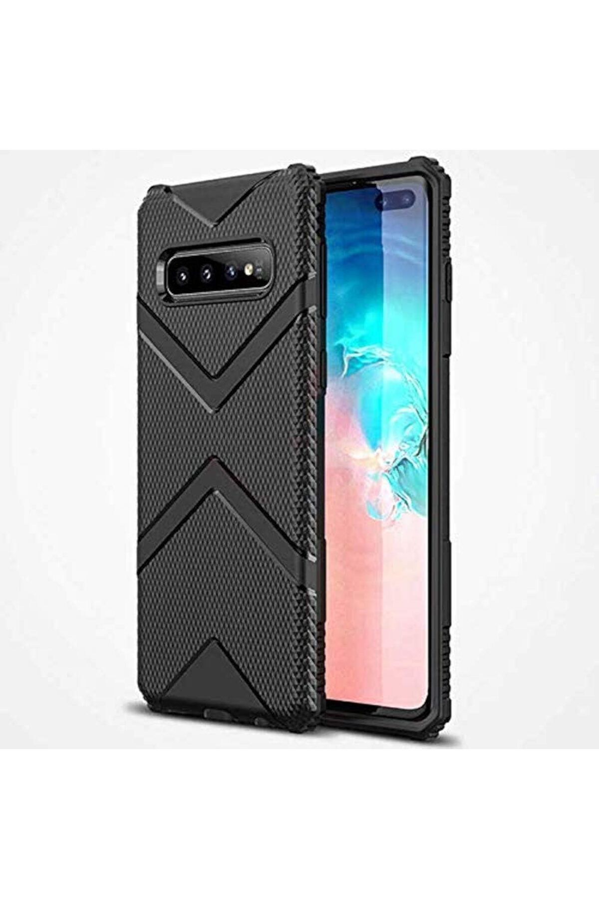 STOREMAX lbstorex Galaxy S10 ile Uyumlu Hank Silikon Cep Telefonu Kılıfı, Siyah Newdsng 1116818