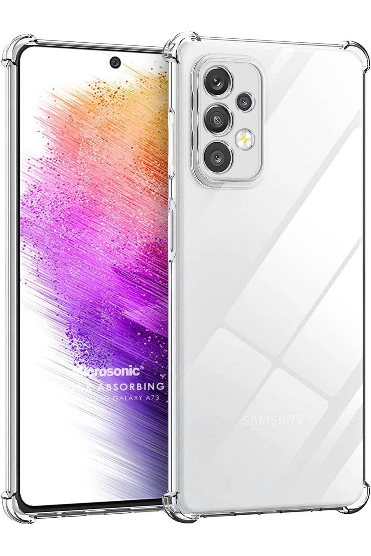 STOREMAX srhtDS Galaxy A73 5G için Kılıf Shock Absorbing Şeffaf [Galaxy A73 5G ile Uyumlu Kılıf - Şeff