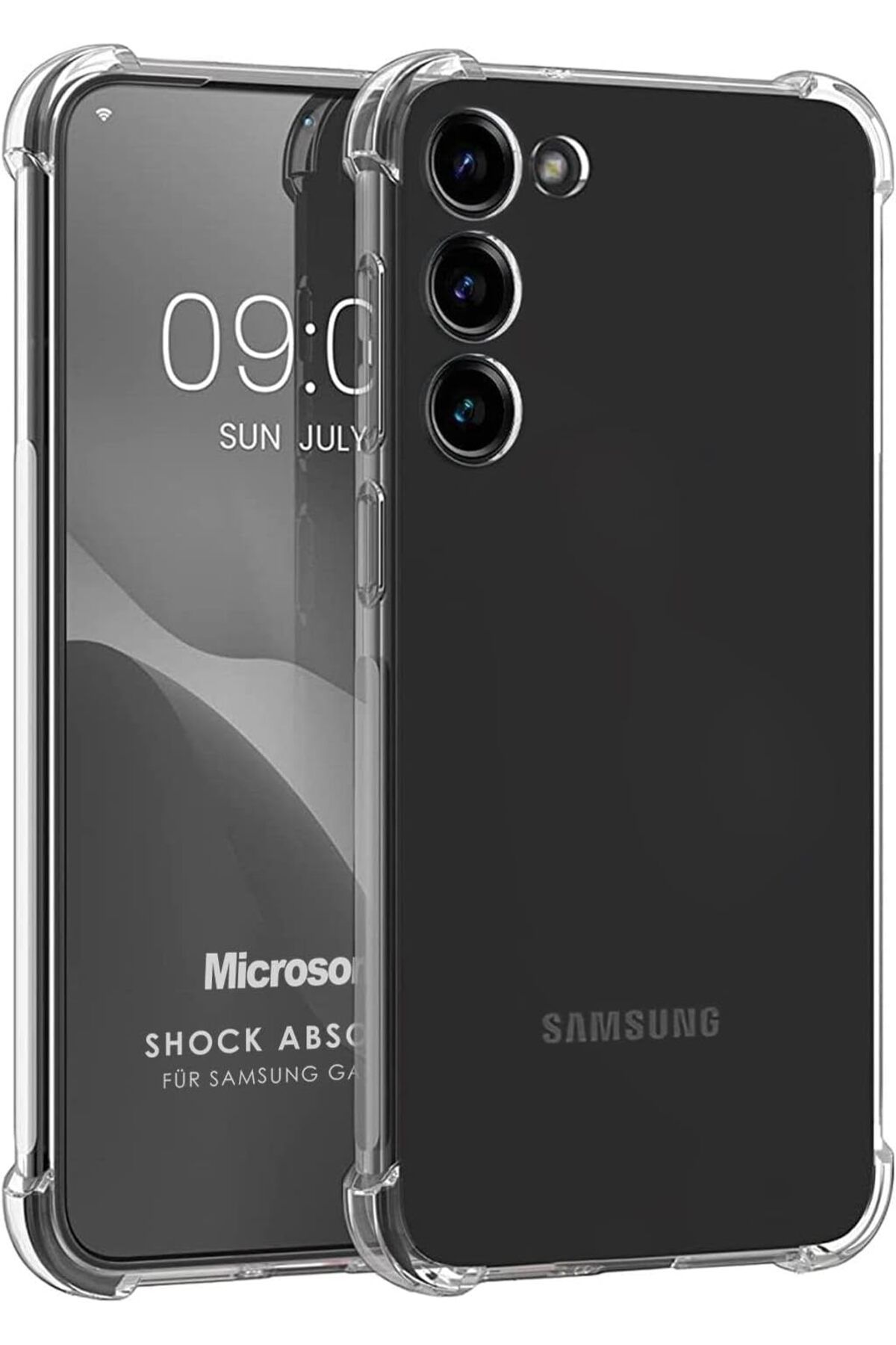 yenibagshop Galaxy S23 için Uyumlu Kılıf Shock Absorbing Şeffaf [Galaxy S23 ile Uyumlu Kılıf - Şeffaf]