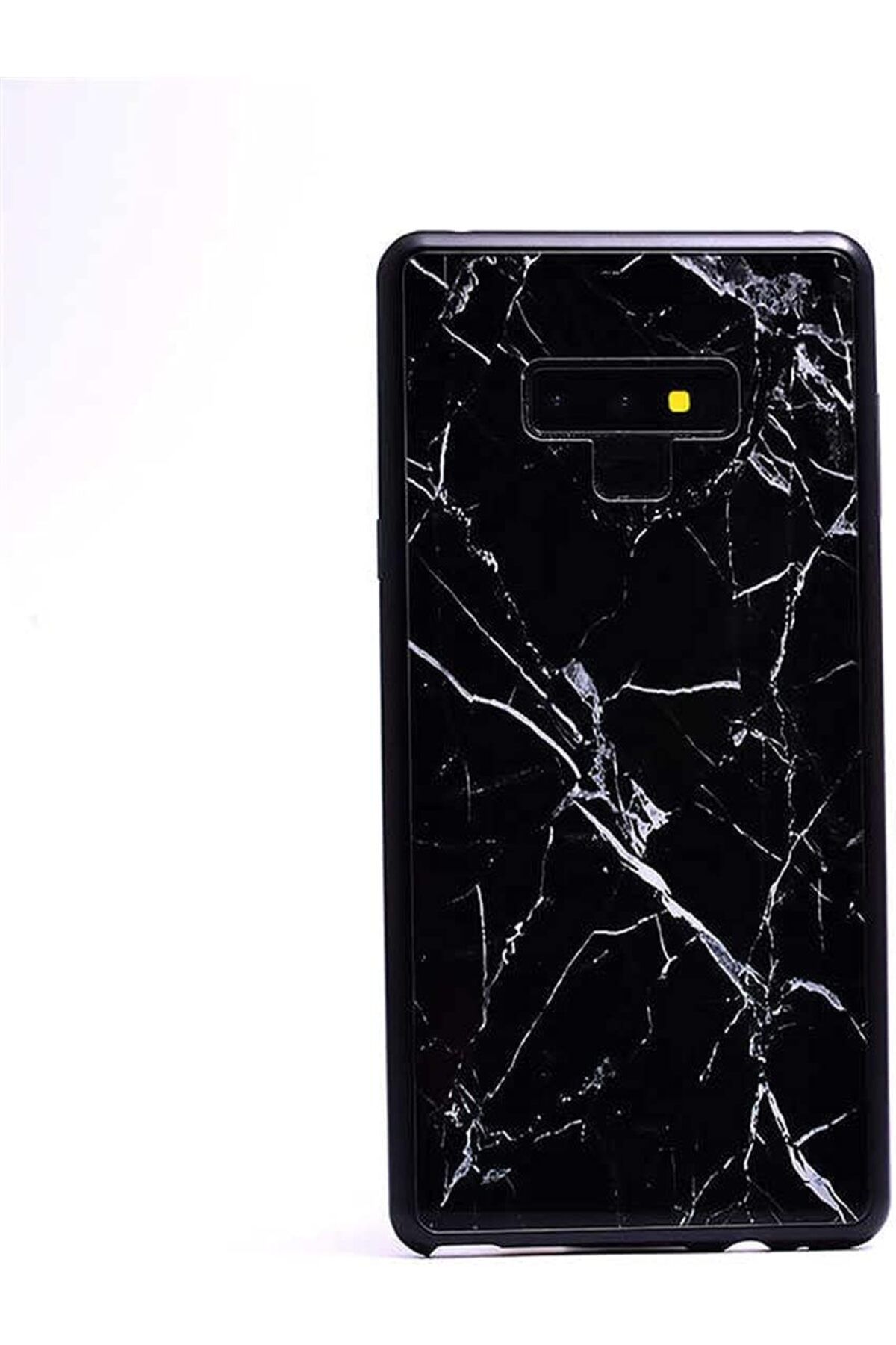 STOREMAX srhtDS Galaxy Note 9 ile Uyumlu Mermerli Devrim Siyah Cep Telefonu Kılıfı Desing 266450