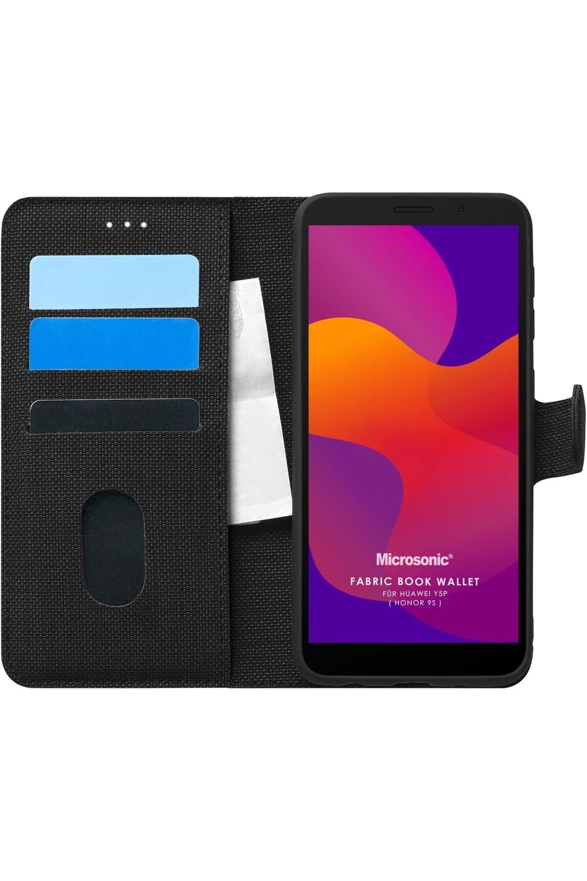 STOREMAX nffashopm Y5P için Kılıf Fabric Book Wallet Siyah [Y5P ile Uyumlu Kılıf - Siyah] storestarx 105