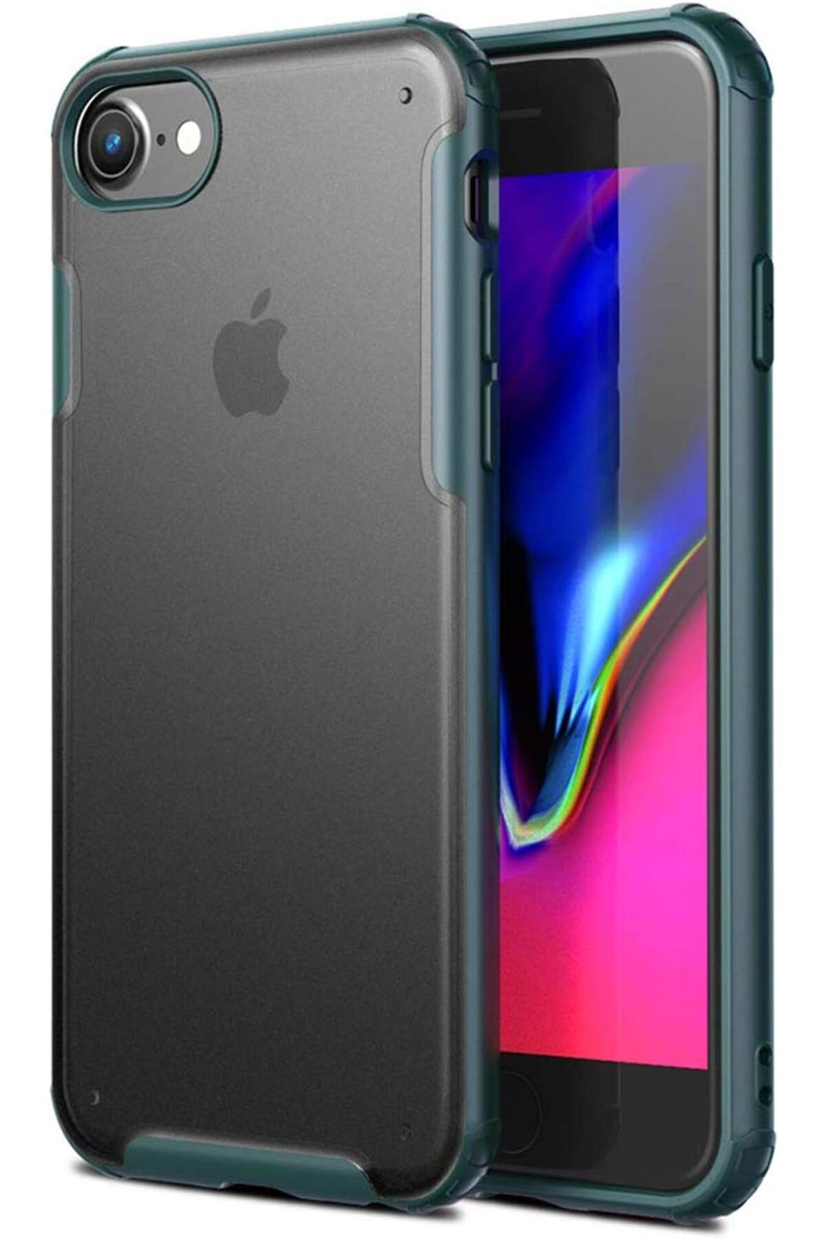 STOREMAX srhtDS iPhone 6S Plus için Kılıf Frosted Frame Yeşil [iPhone 6S Plus ile Uyumlu Kılıf - Yeşil