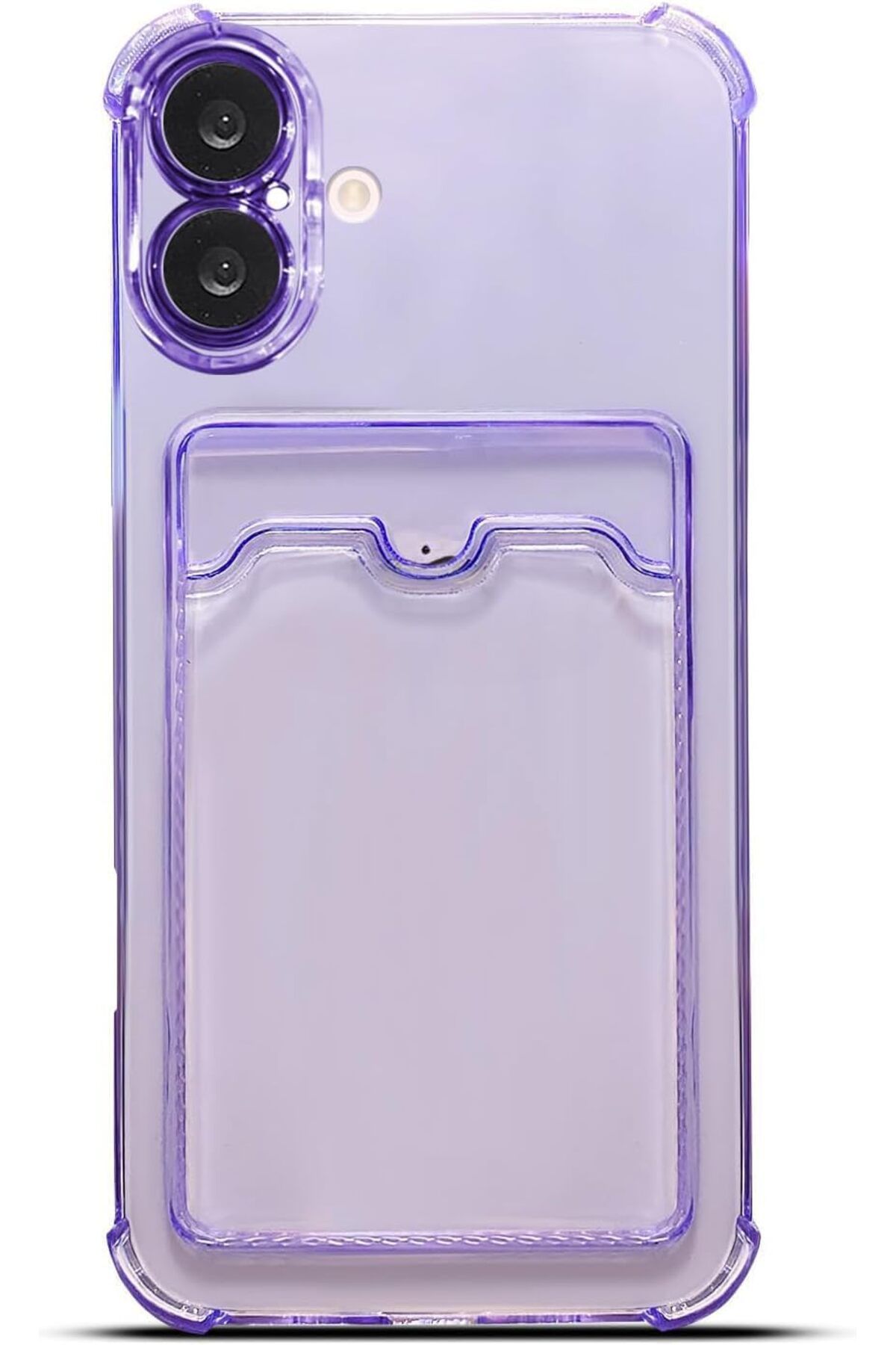 STOREMAX mrttnca GİYİM & AKSESUAR iphone 16 Plus (6.7) inç ile Uyumlu Lüx Kartlıklı Renkli Şeffaf Tele