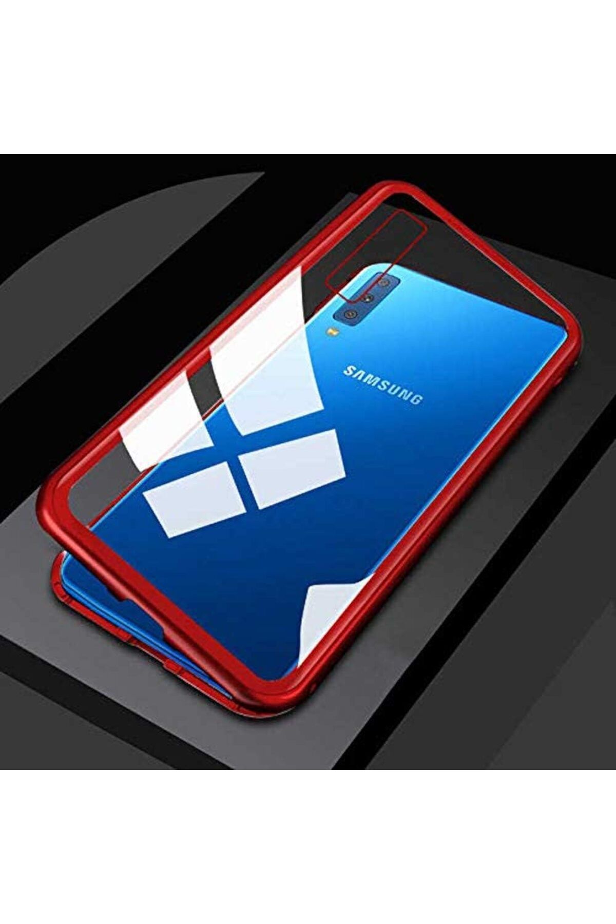 STOREMAX srhtDS Galaxy A7 2018 Devrim Kırmızı Cep Telefonu ile uyumlu Kılıfı Desing 266450