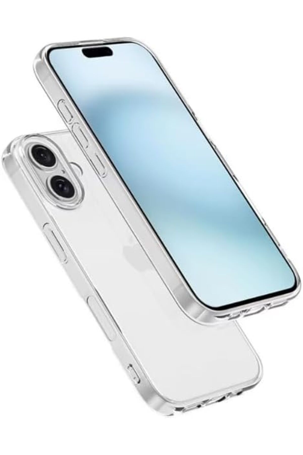 STOREMAX daliashops iPhone 16 Plus Uyumlu şeffaf Silikon Kılıf Darbeye Çizilmeye Karşı İnce iphone 16