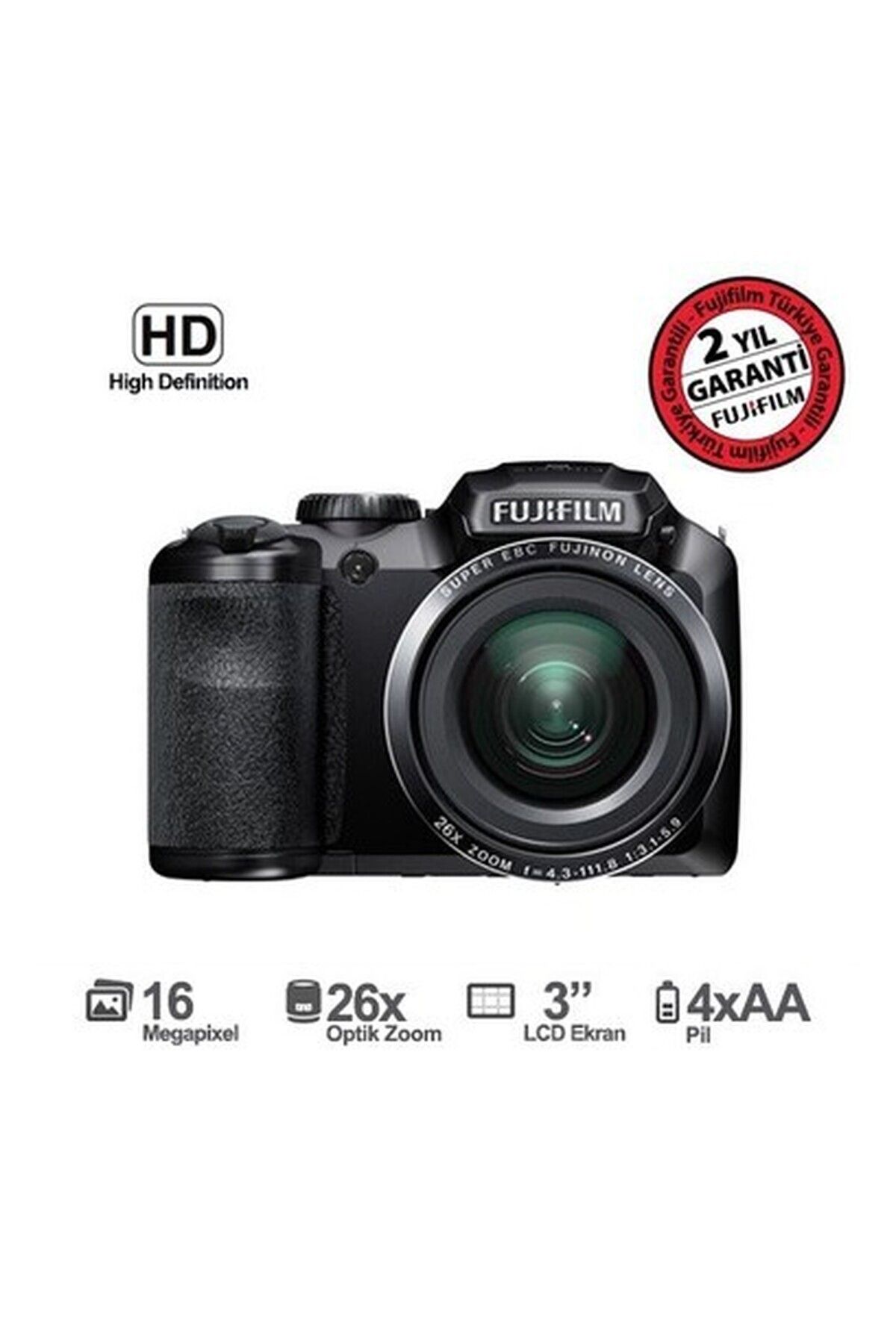 Fujifilm S4600 16 MP 26X Optik Zoom 3.0\